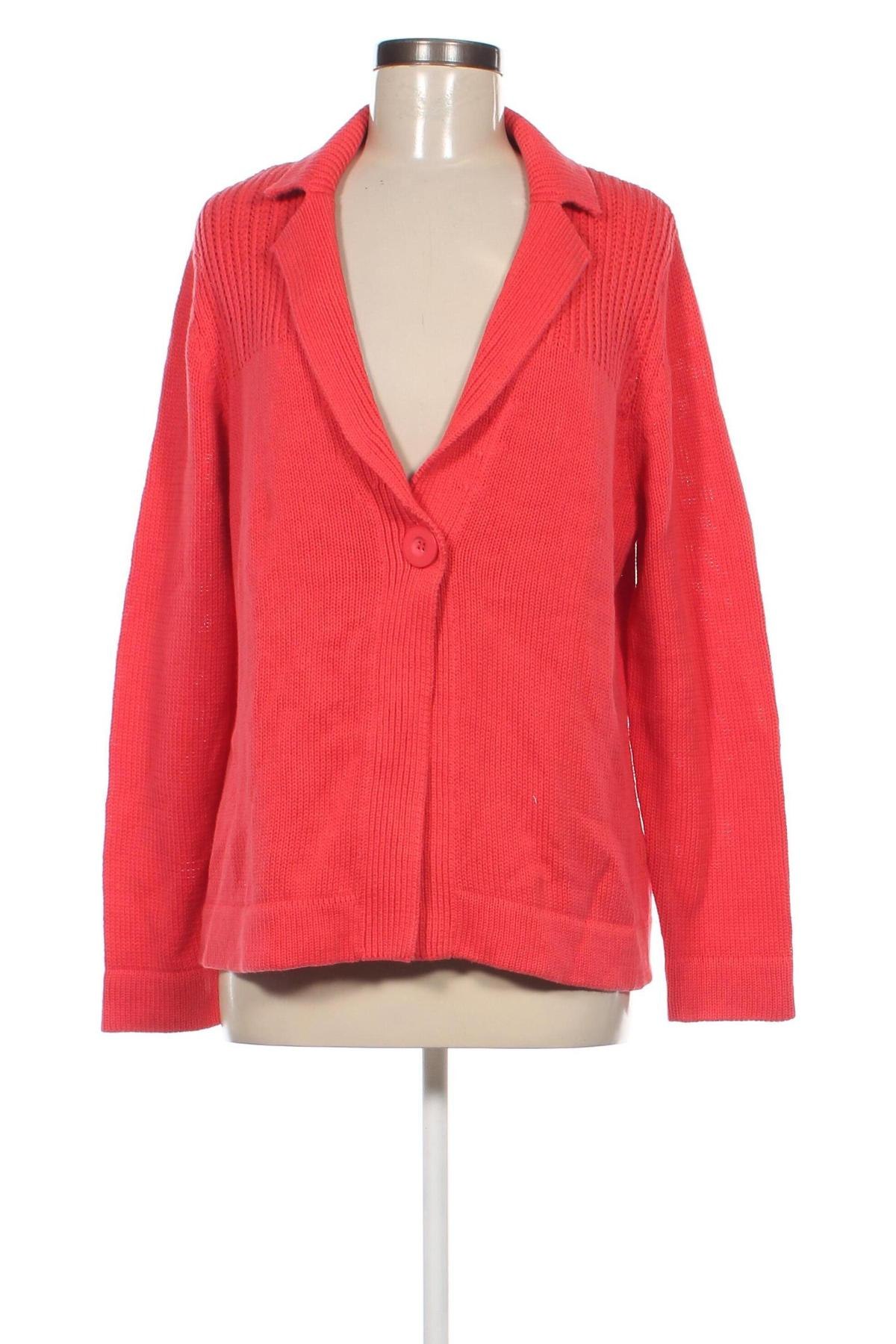 Damen Strickjacke Oui, Größe XL, Farbe Rot, Preis 43,49 €