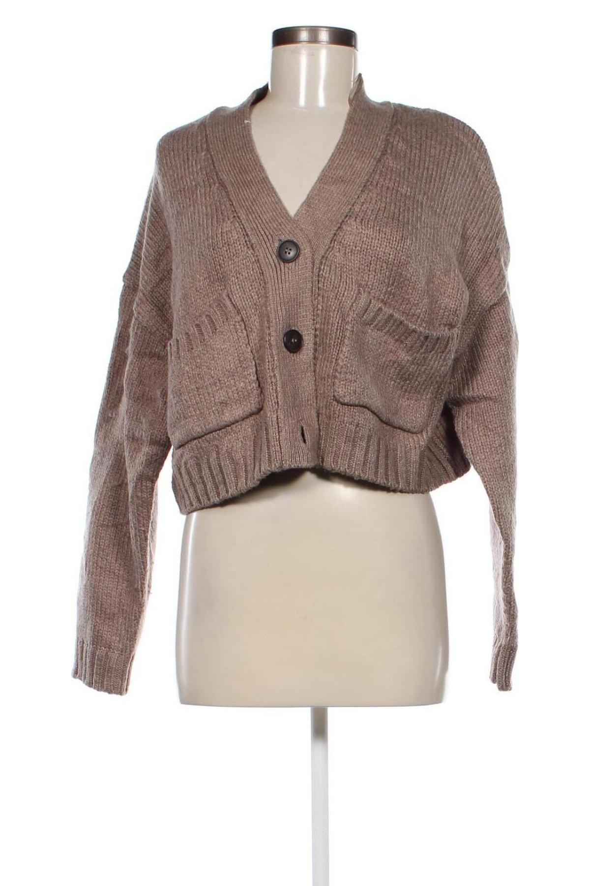 Damen Strickjacke Zara, Größe M, Farbe Beige, Preis € 18,99