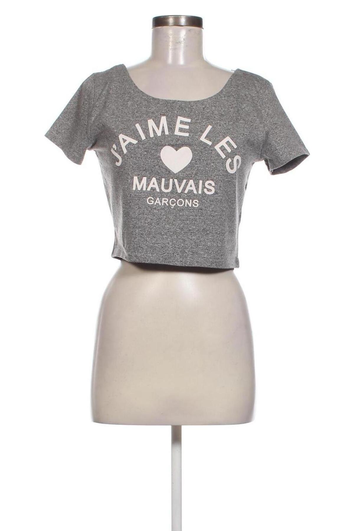 Damen T-Shirt H&M Divided, Größe L, Farbe Grau, Preis € 5,99