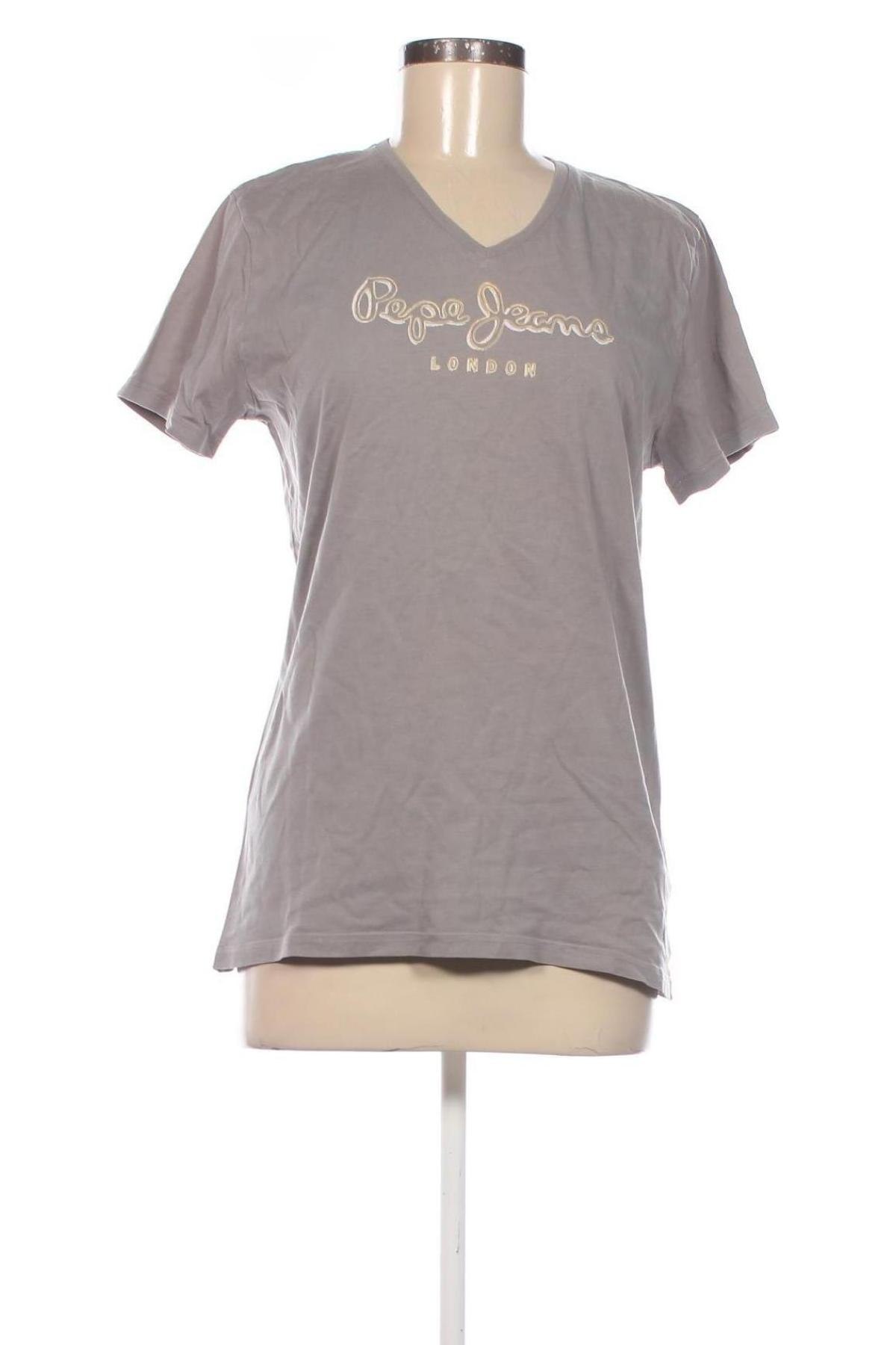 Damen T-Shirt Pepe Jeans, Größe M, Farbe Grau, Preis € 18,99