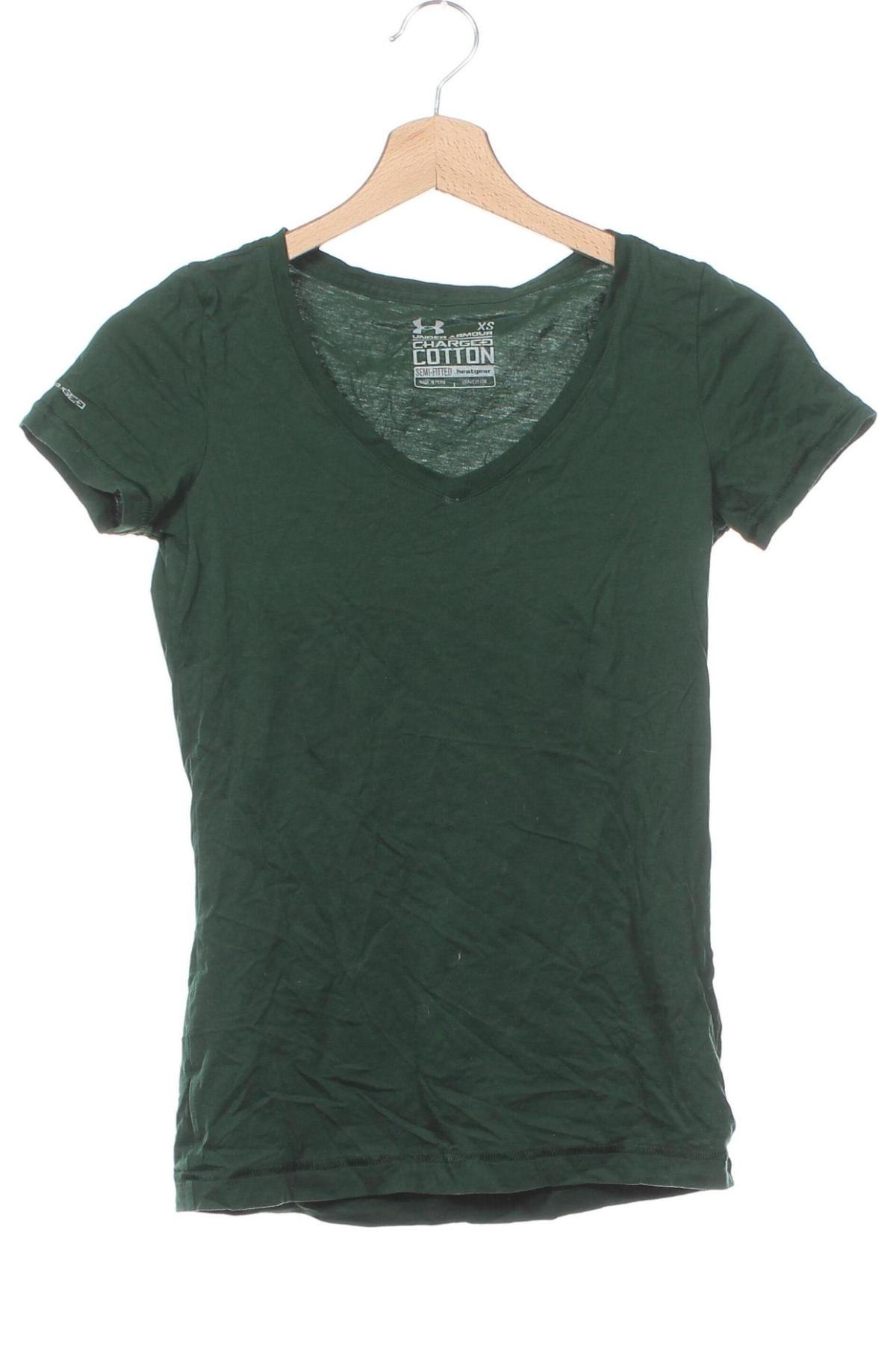 Damen T-Shirt Under Armour, Größe XS, Farbe Grün, Preis € 13,81