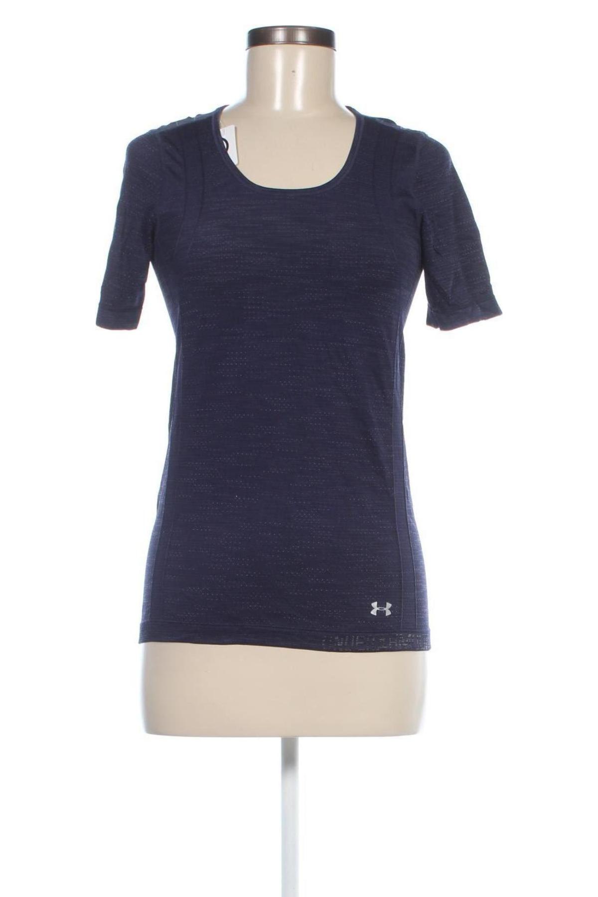 Γυναικείο t-shirt Under Armour, Μέγεθος M, Χρώμα Μπλέ, Τιμή 16,99 €