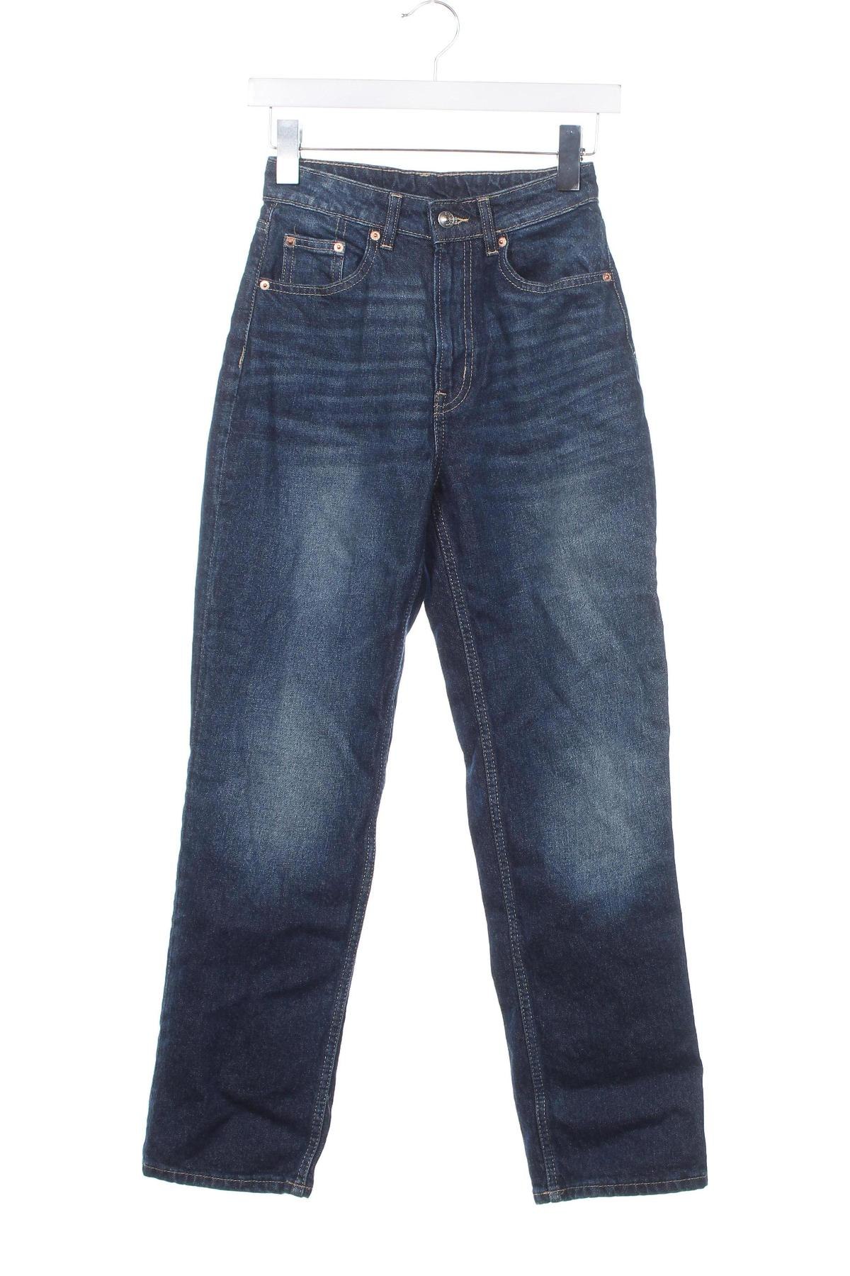 Damskie jeansy H&M Divided, Rozmiar XS, Kolor Niebieski, Cena 40,99 zł