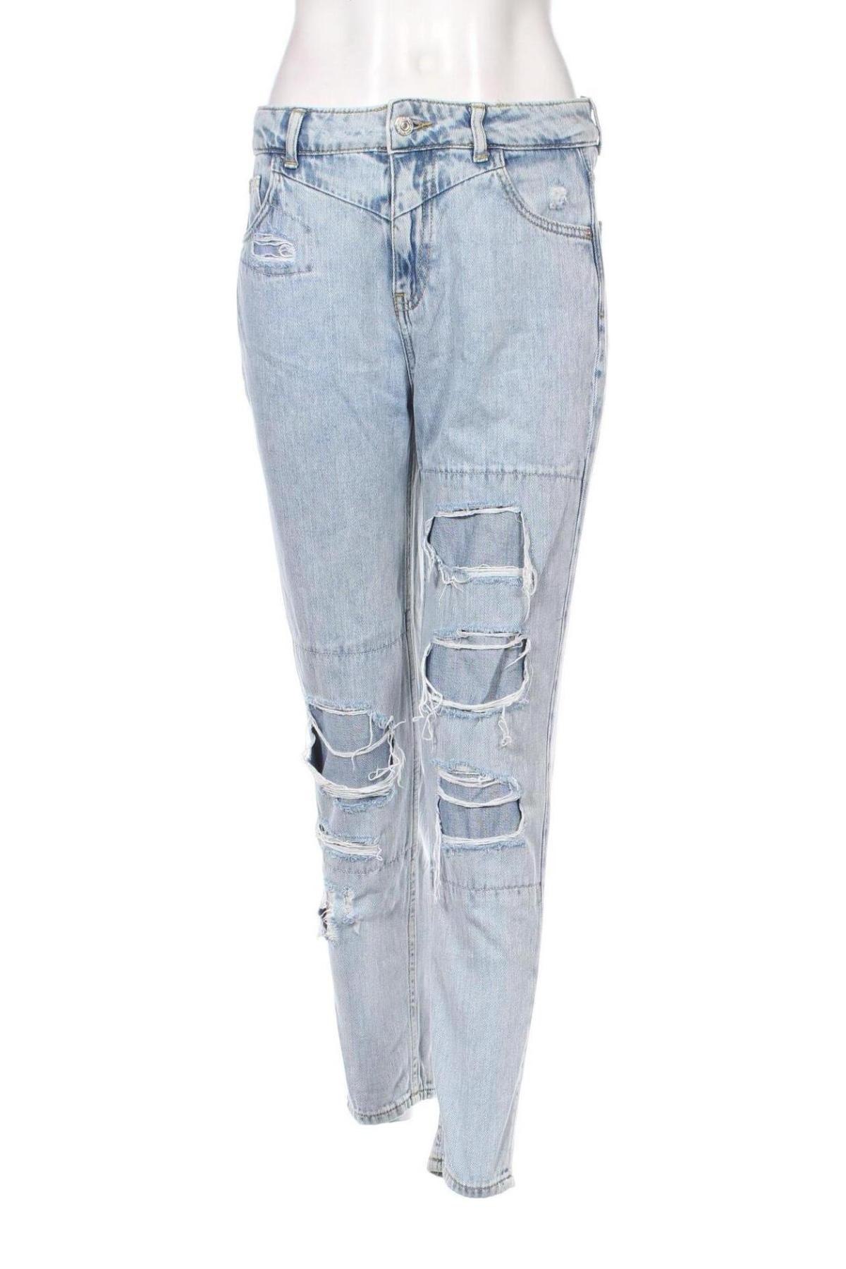 Damskie jeansy Pull&Bear, Rozmiar S, Kolor Niebieski, Cena 43,99 zł