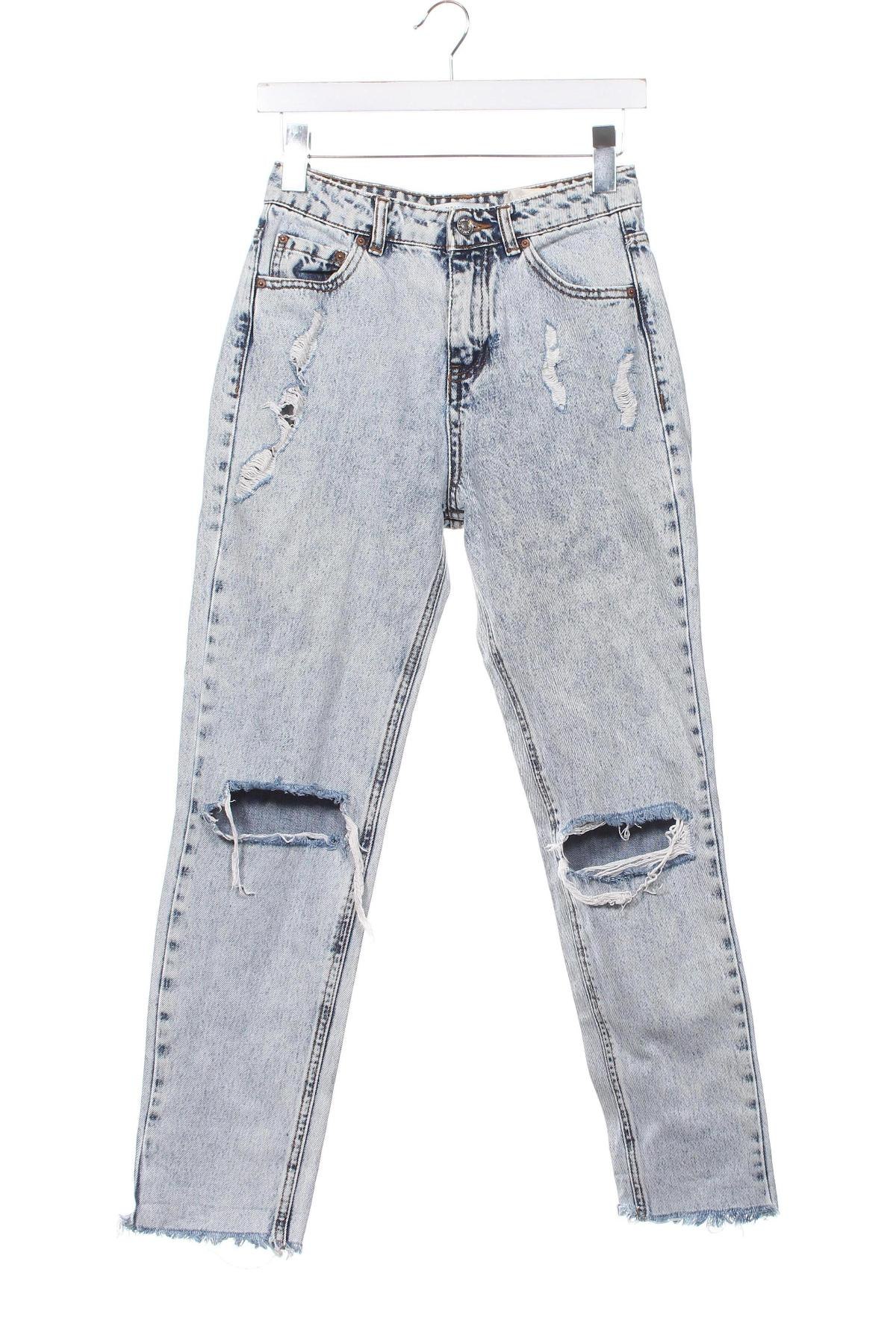 Damskie jeansy Pull&Bear, Rozmiar XS, Kolor Niebieski, Cena 43,99 zł