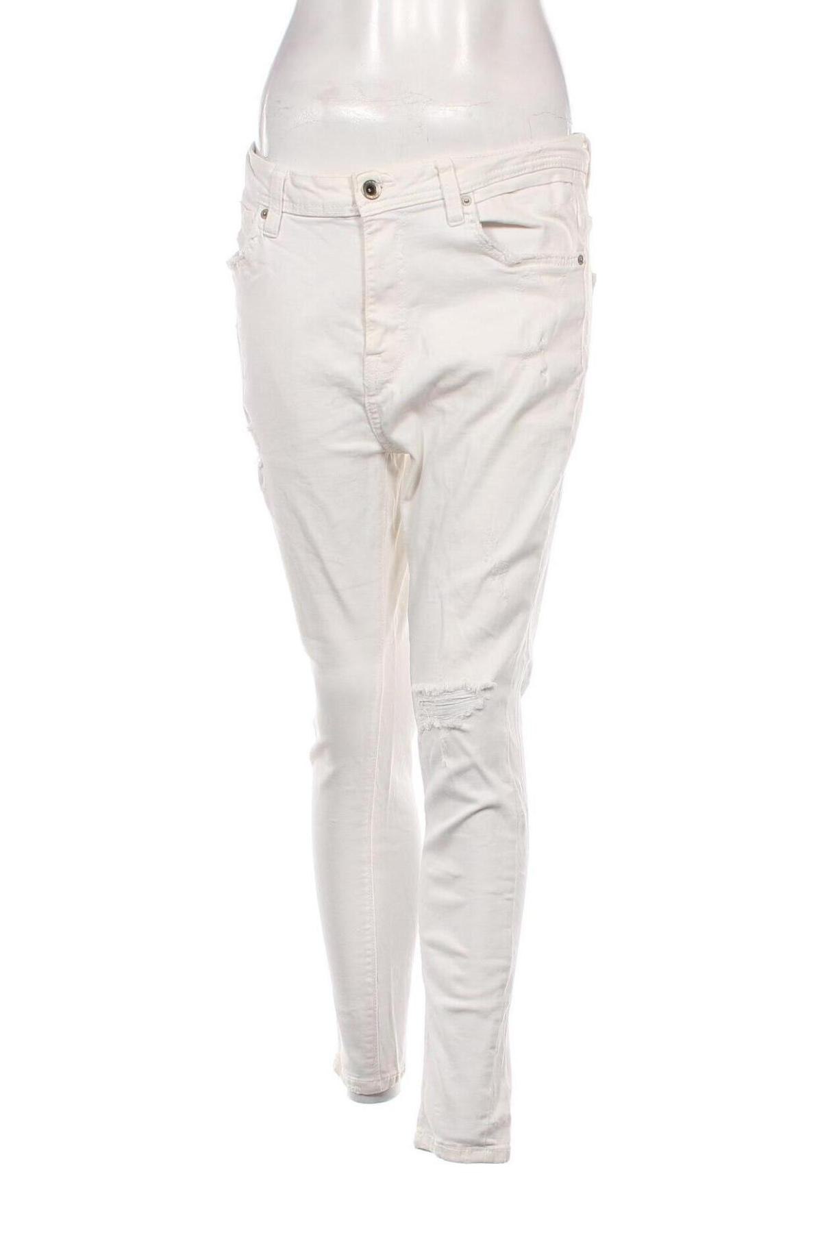 Damen Jeans Zara, Größe L, Farbe Weiß, Preis € 8,99