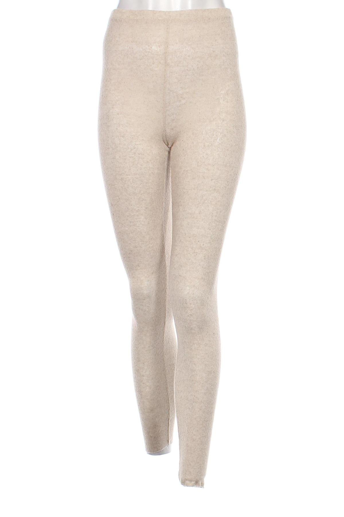 Damen Leggings Zara, Größe S, Farbe Beige, Preis 18,41 €