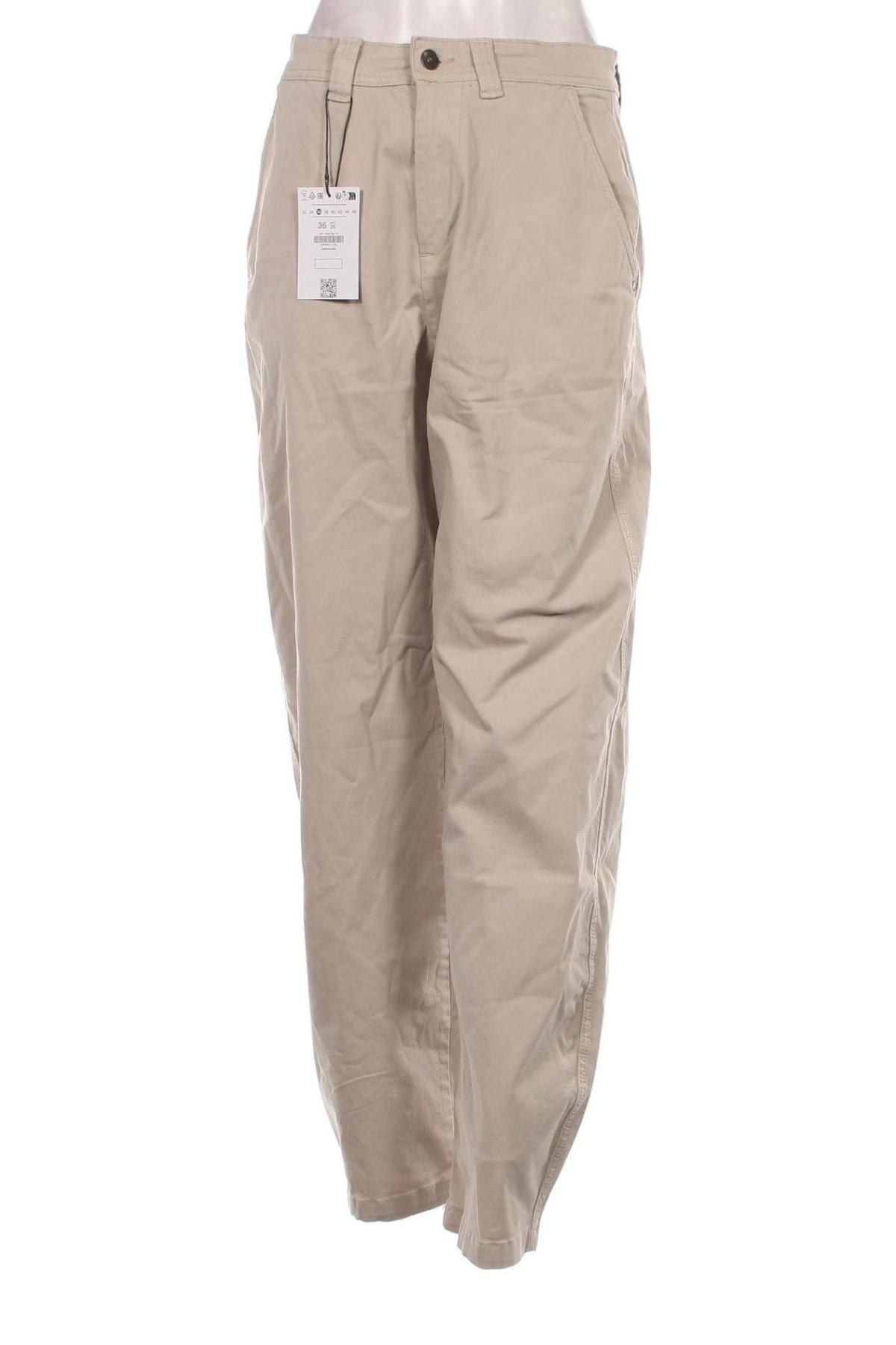 Damenhose Bershka, Größe S, Farbe Beige, Preis 11,99 €