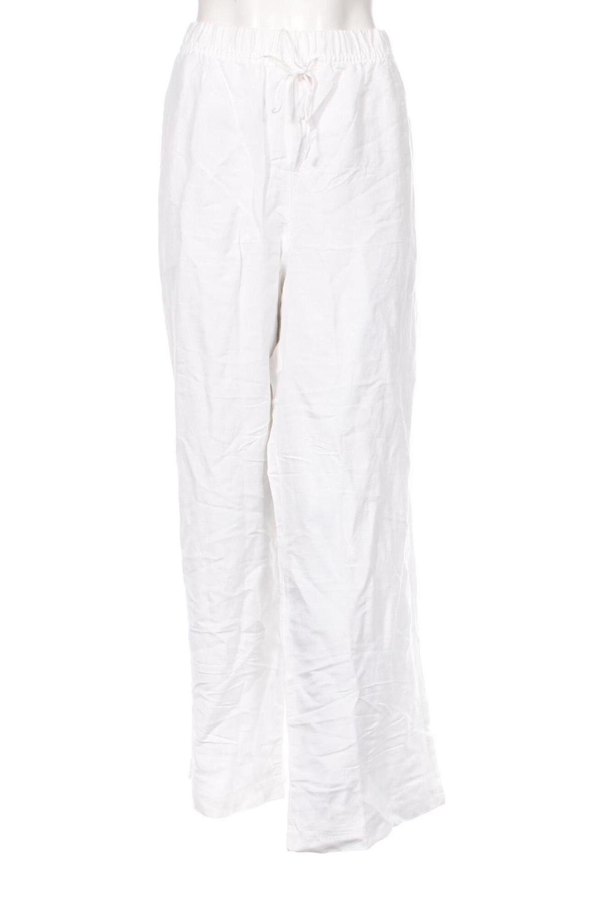 Pantaloni de femei H&M, Mărime XL, Culoare Ecru, Preț 73,98 Lei