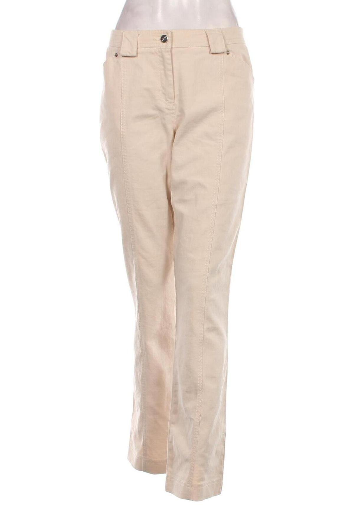 Pantaloni de femei Max Mara, Mărime L, Culoare Bej, Preț 413,27 Lei