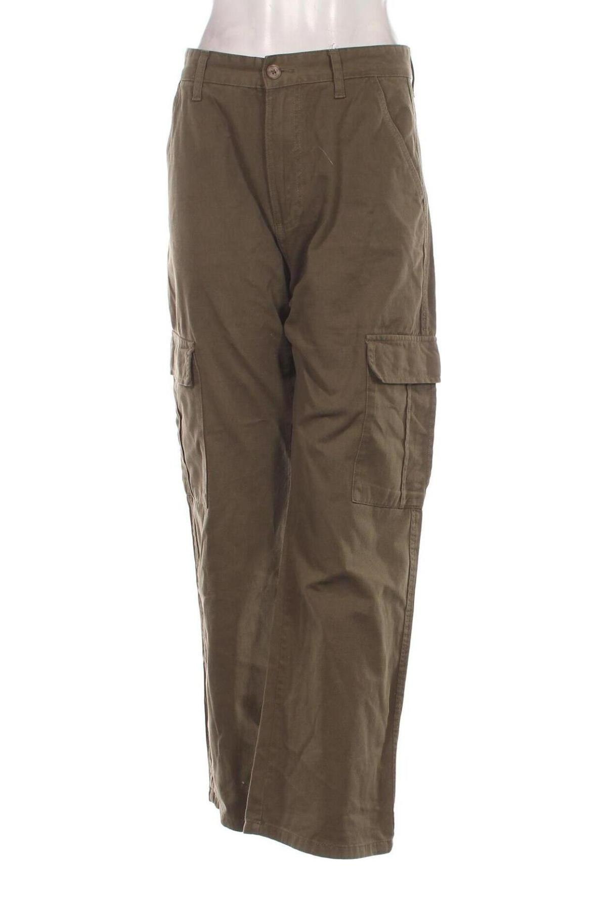 Pantaloni de femei Stradivarius, Mărime XL, Culoare Verde, Preț 44,99 Lei