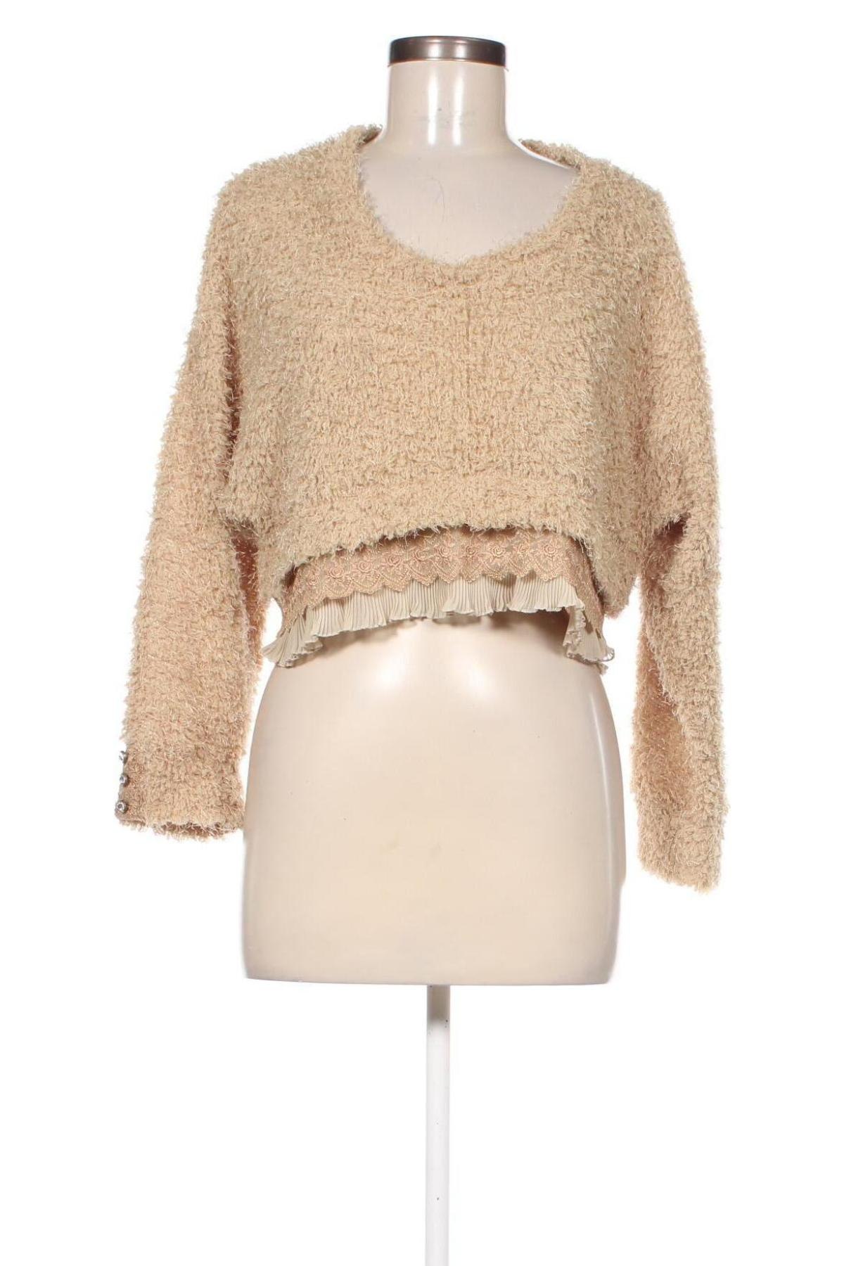 Damenpullover Axes Femme, Größe M, Farbe Beige, Preis 11,99 €