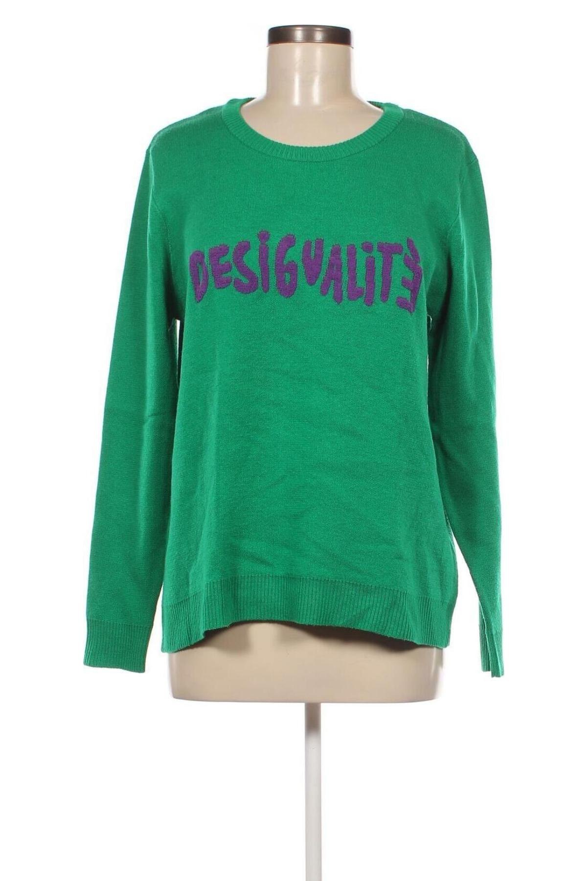 Damski sweter Desigual, Rozmiar XL, Kolor Zielony, Cena 142,53 zł