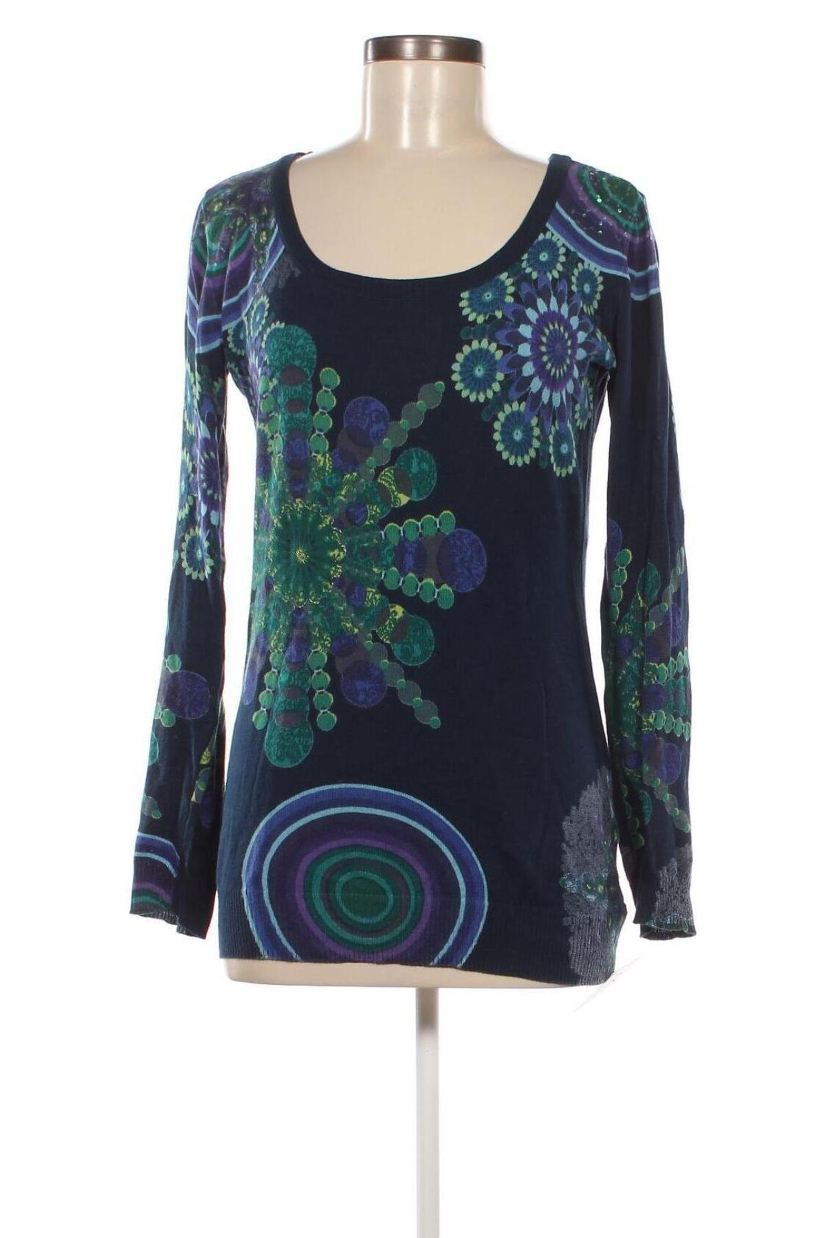 Damenpullover Desigual, Größe XL, Farbe Blau, Preis € 41,99