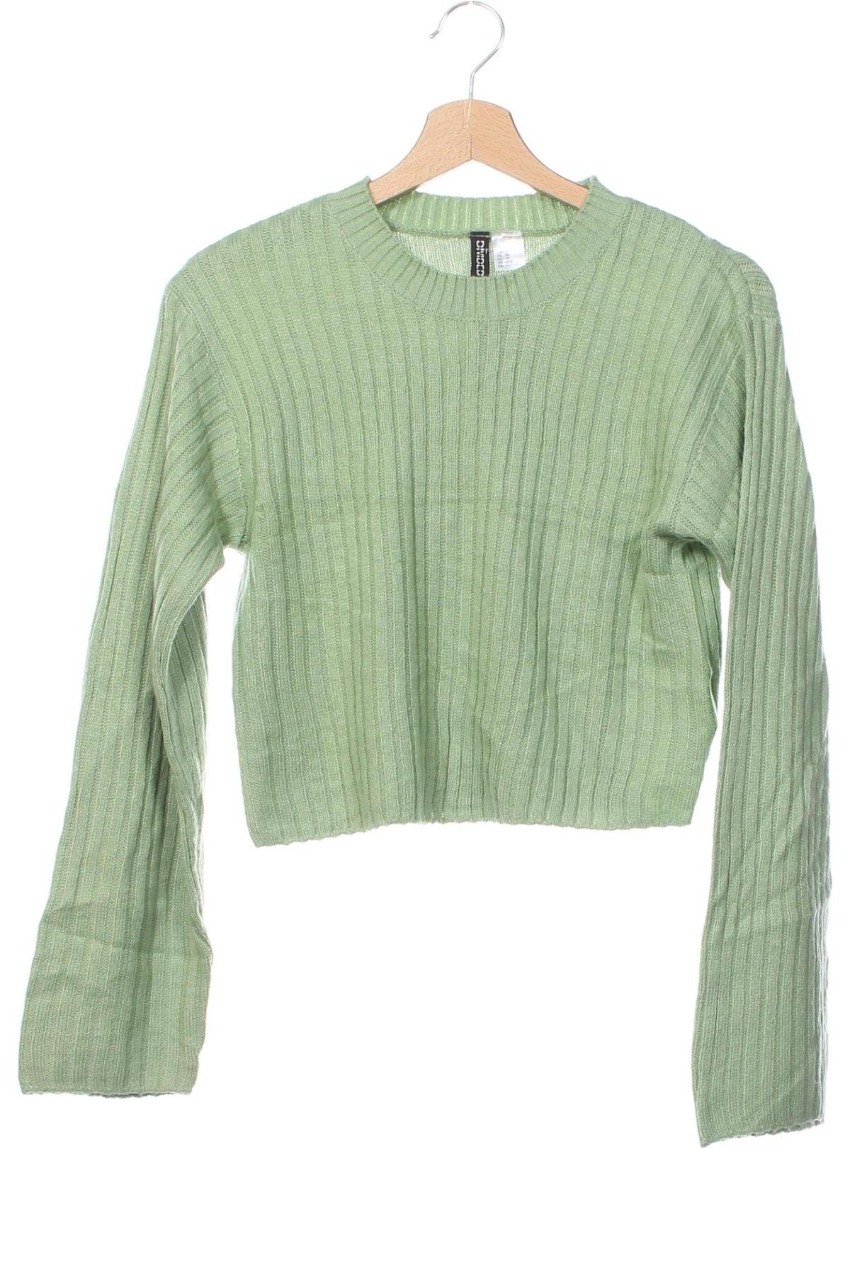 Damski sweter H&M, Rozmiar XS, Kolor Zielony, Cena 92,99 zł