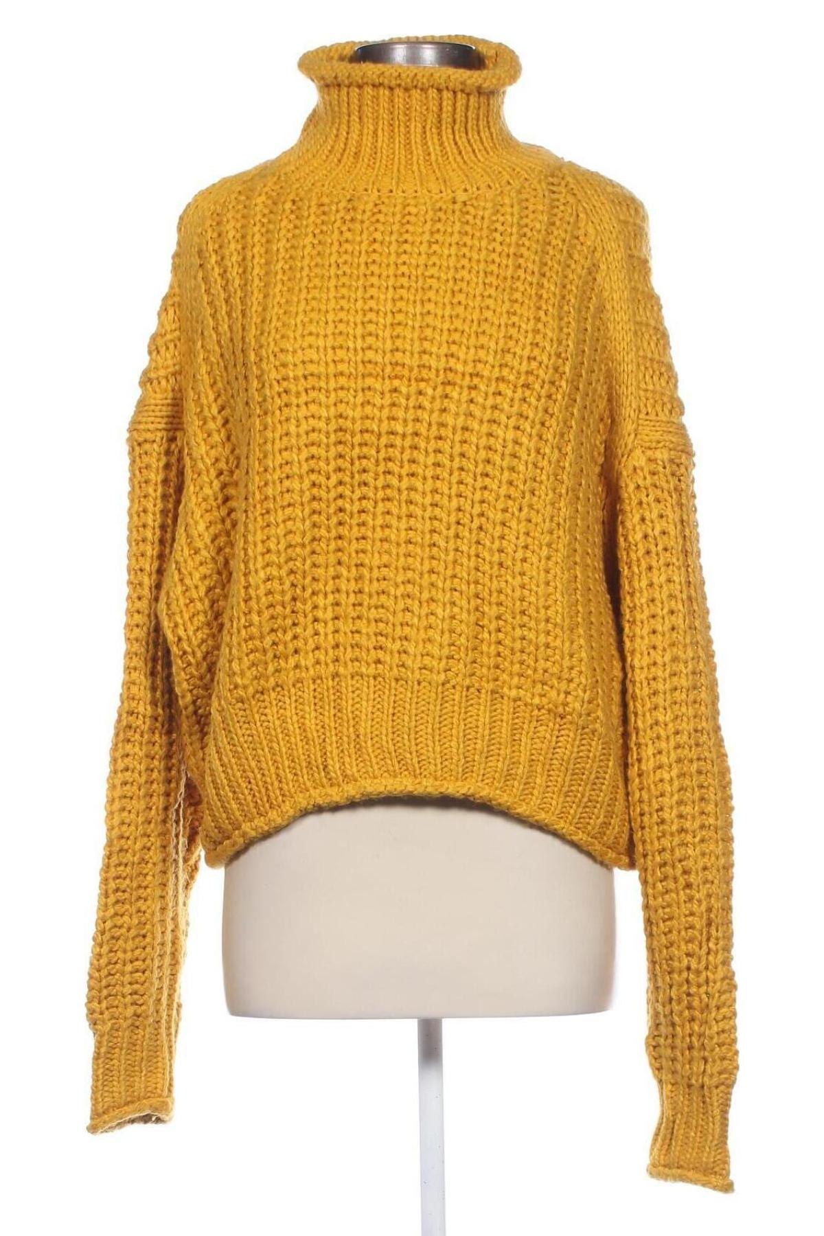 Damski sweter H&M, Rozmiar L, Kolor Żółty, Cena 92,99 zł