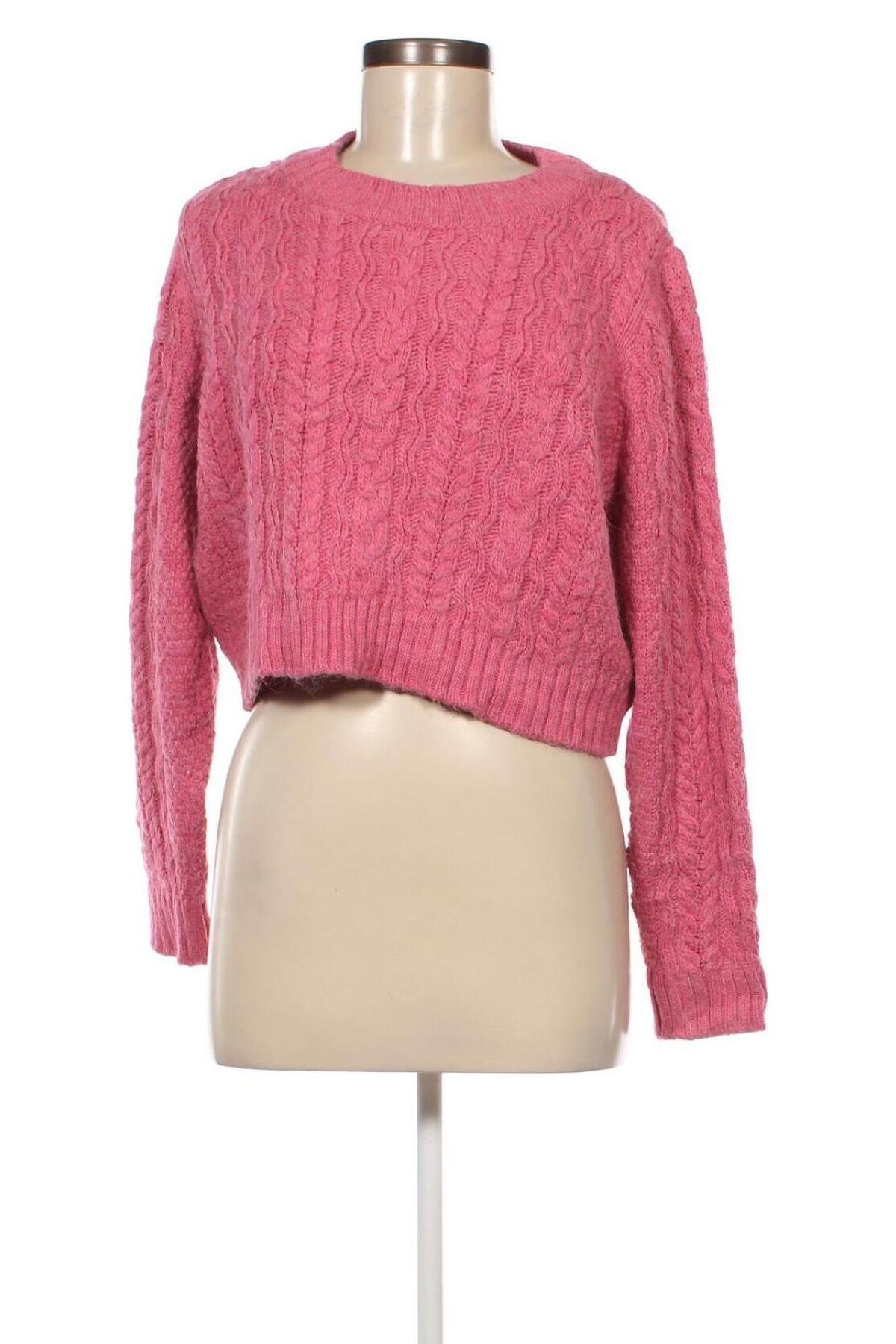 Damski sweter Stradivarius, Rozmiar L, Kolor Różowy, Cena 92,99 zł