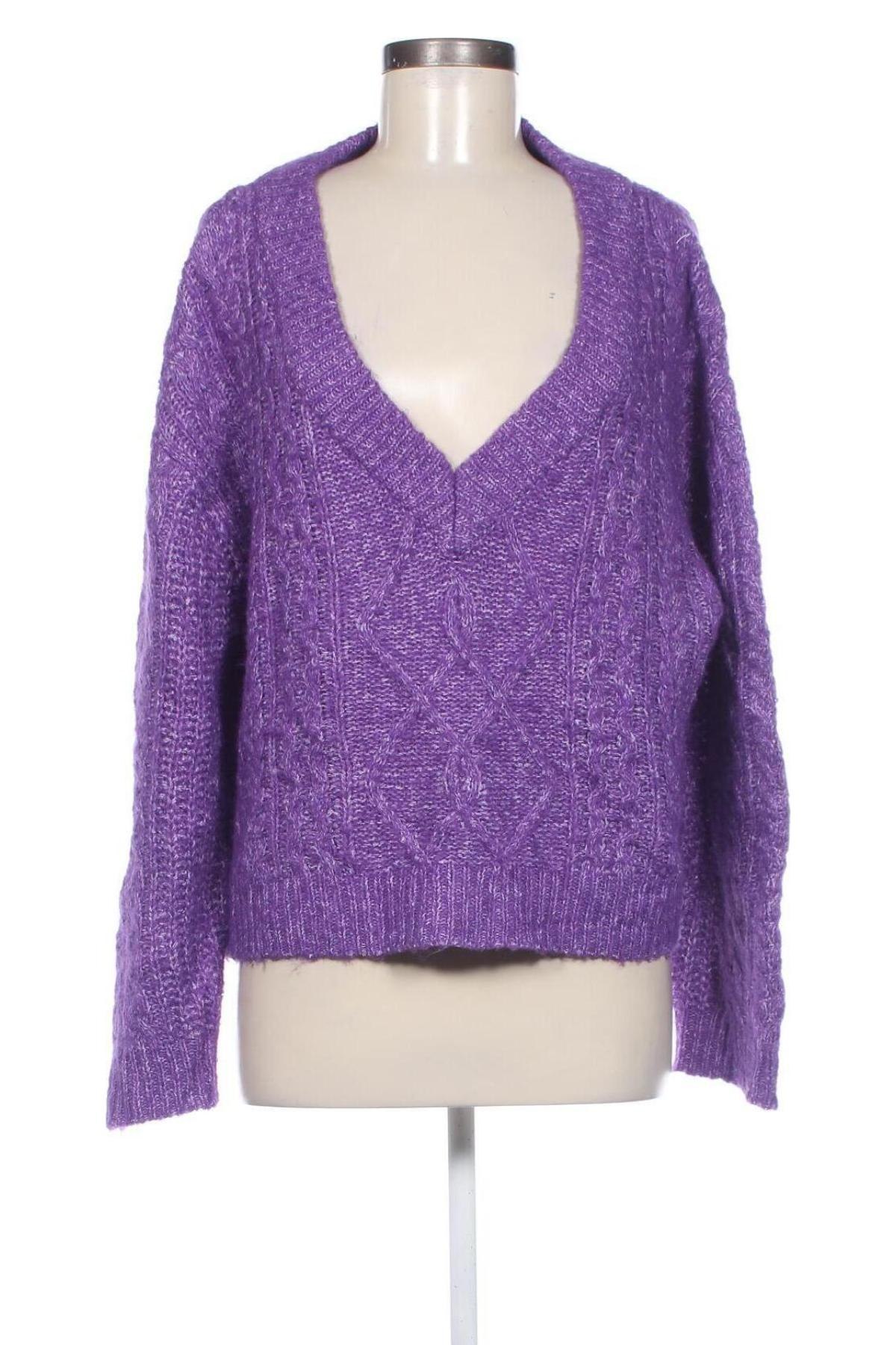 Damski sweter Stradivarius, Rozmiar M, Kolor Fioletowy, Cena 92,99 zł