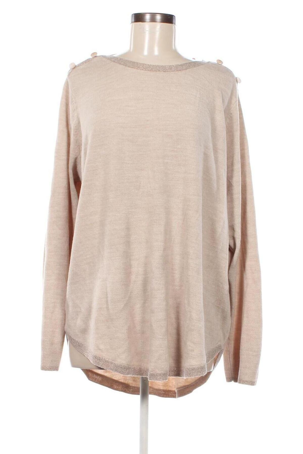 Damenpullover Yessica, Größe XXL, Farbe Beige, Preis 20,49 €