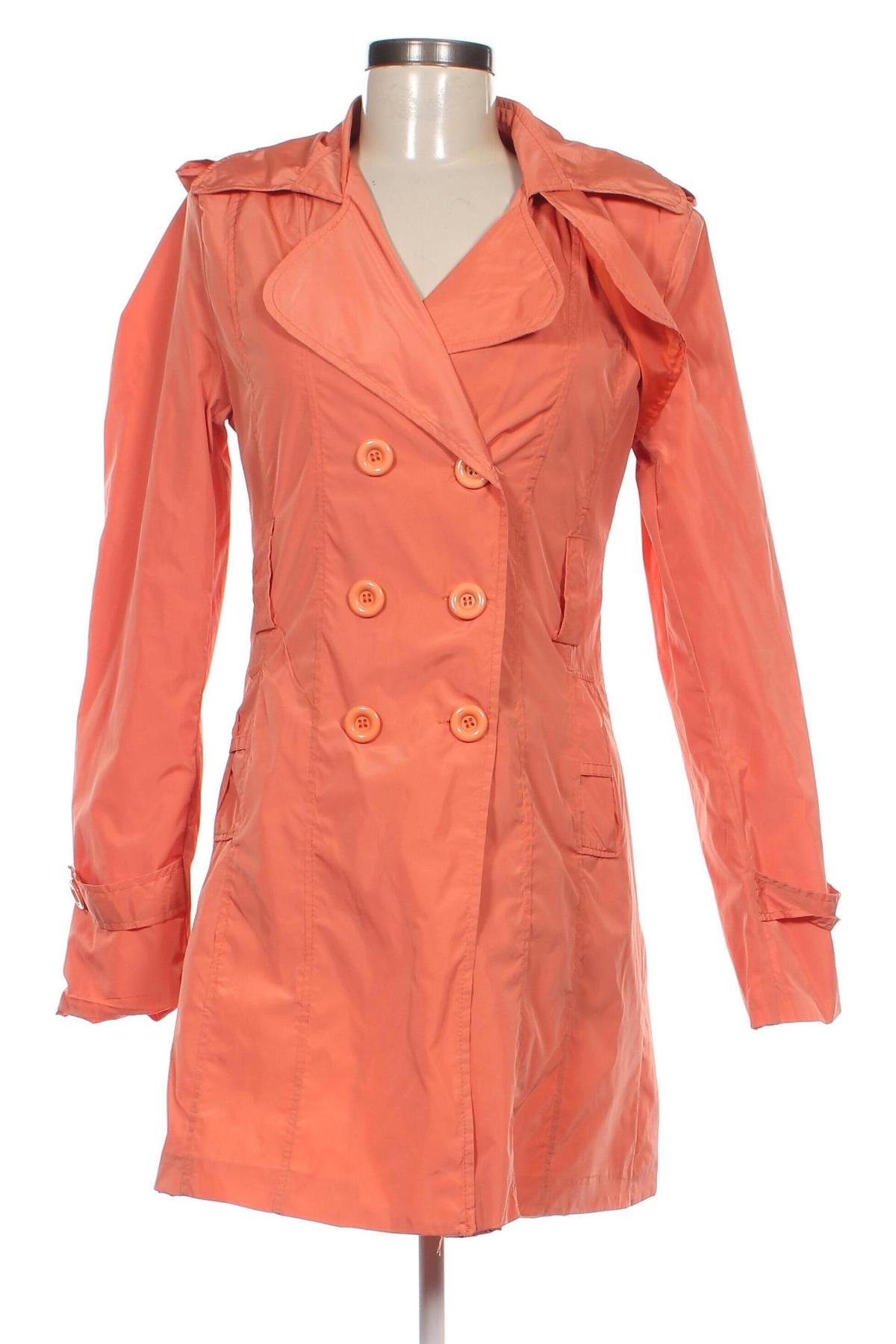 Damen Trenchcoat Made In Italy, Größe XL, Farbe Orange, Preis 17,85 €