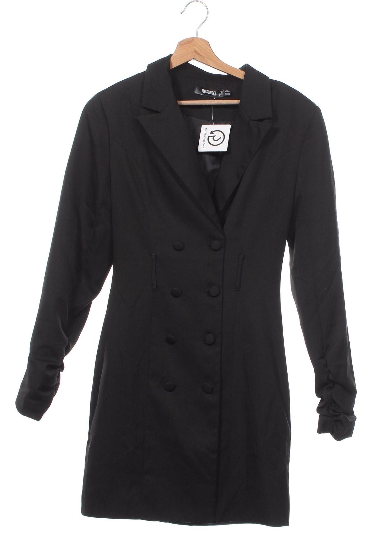 Damen Trench Coat Missguided, Größe XS, Farbe Schwarz, Preis € 24,49