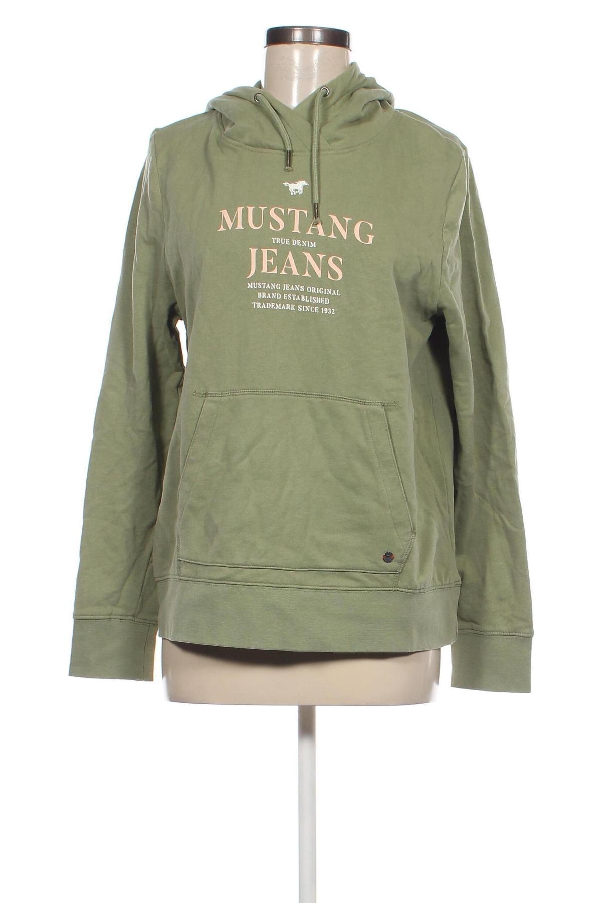 Damen Sweatshirt Mustang, Größe M, Farbe Grün, Preis 13,99 €