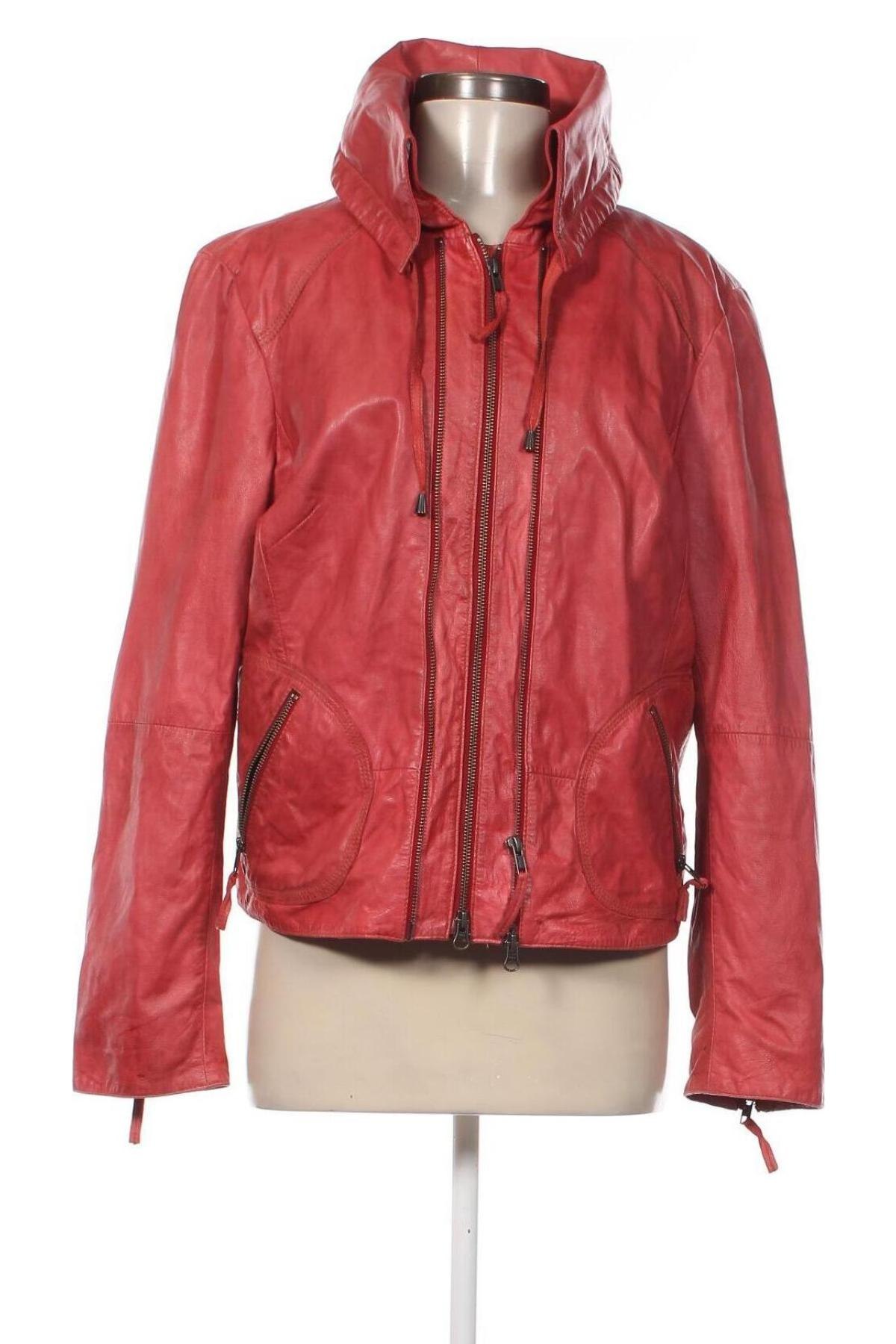 Damen Lederjacke Best Connections, Größe XL, Farbe Rot, Preis 67,99 €