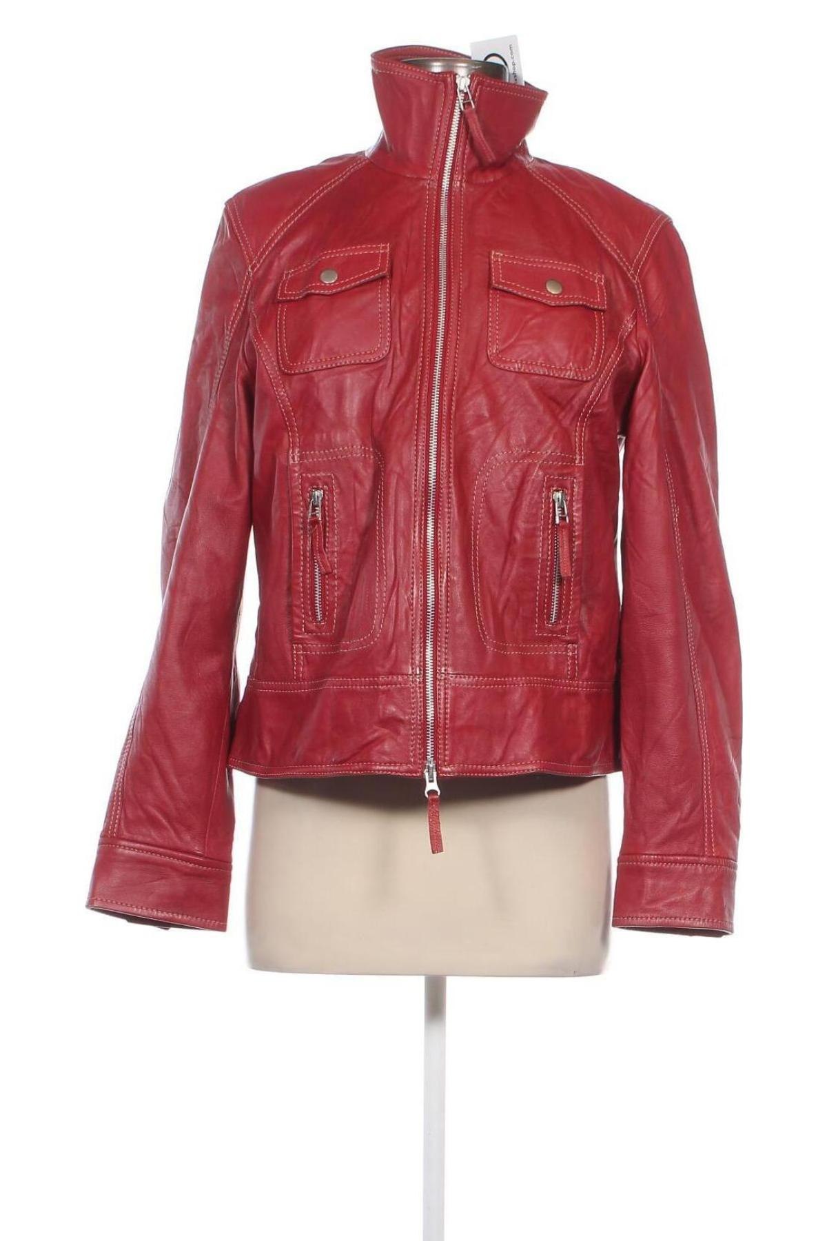 Damen Lederjacke Bonita, Größe M, Farbe Rot, Preis 34,99 €