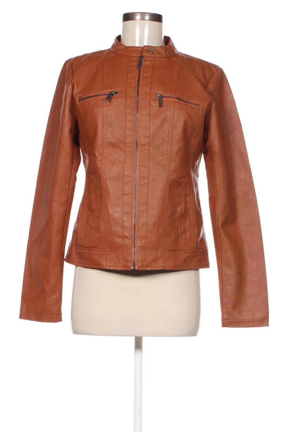 Damen Lederjacke Gina, Größe M, Farbe Braun, Preis € 20,99