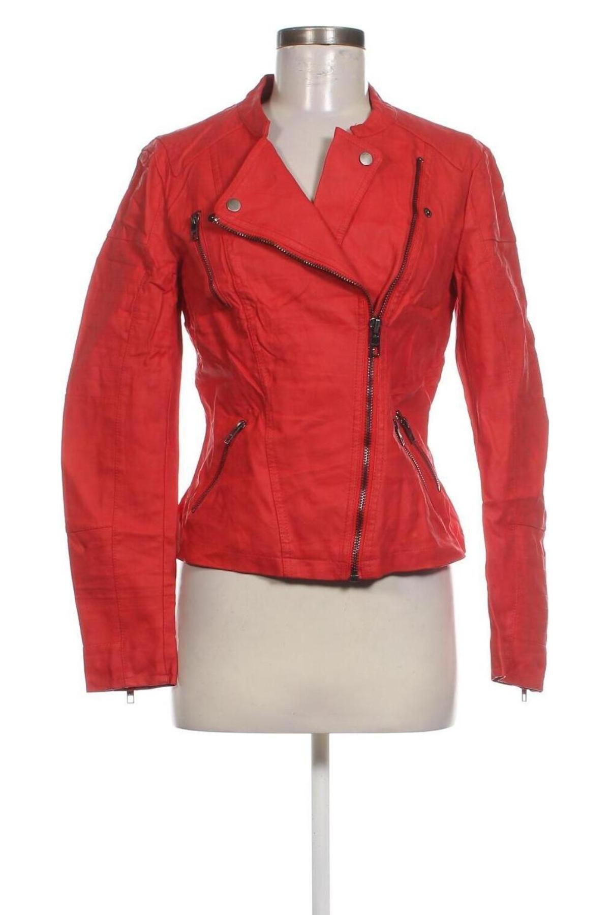 Damen Lederjacke ONLY, Größe M, Farbe Rot, Preis € 15,99