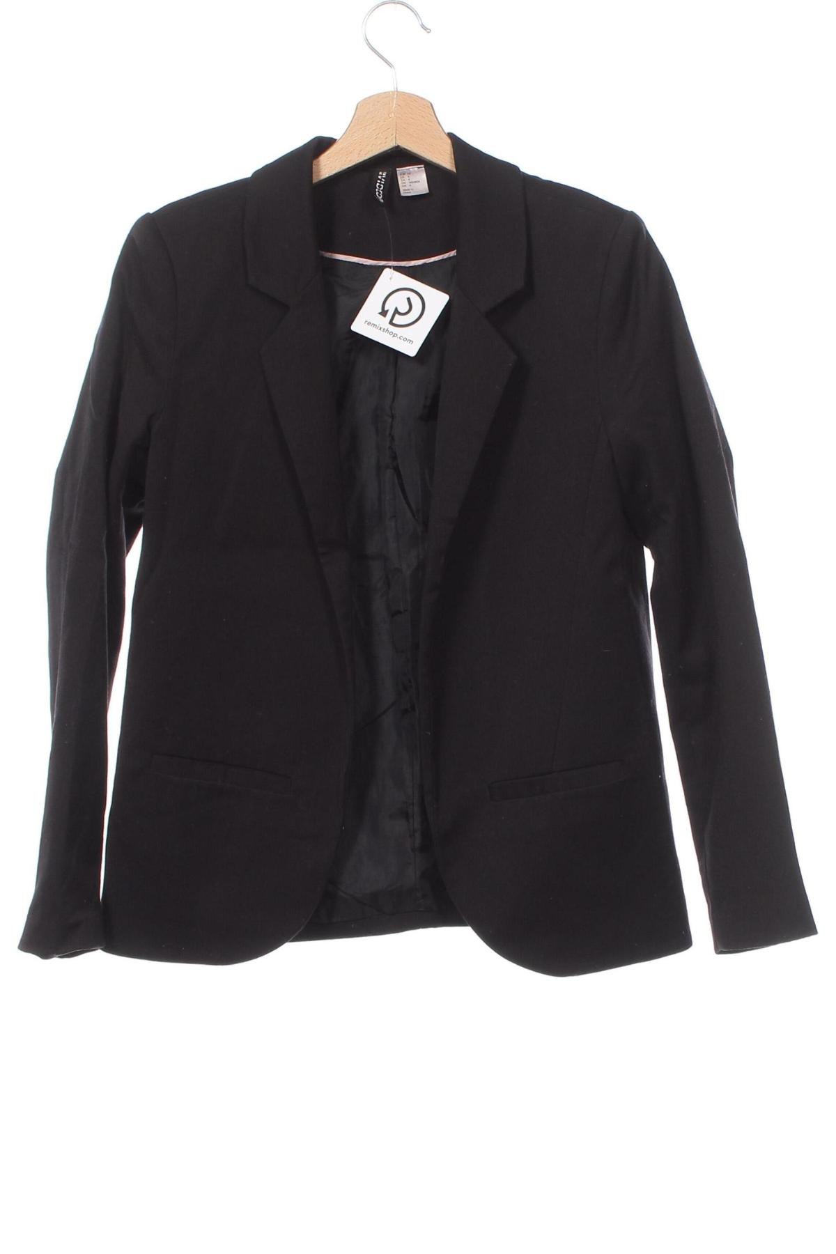 Damen Blazer H&M Divided, Größe XS, Farbe Schwarz, Preis 15,99 €