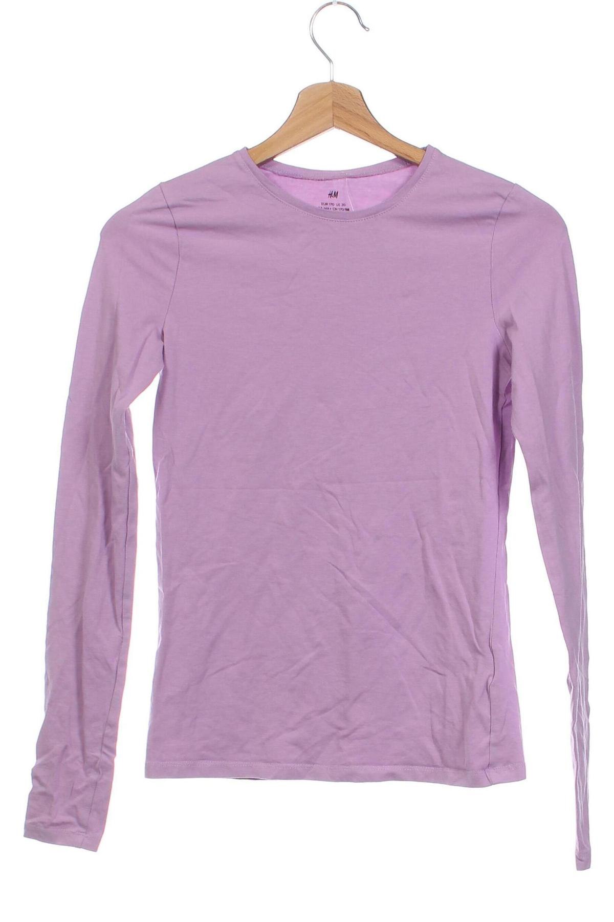 Kinder Shirt H&M, Größe 15-18y/ 170-176 cm, Farbe Lila, Preis € 7,99