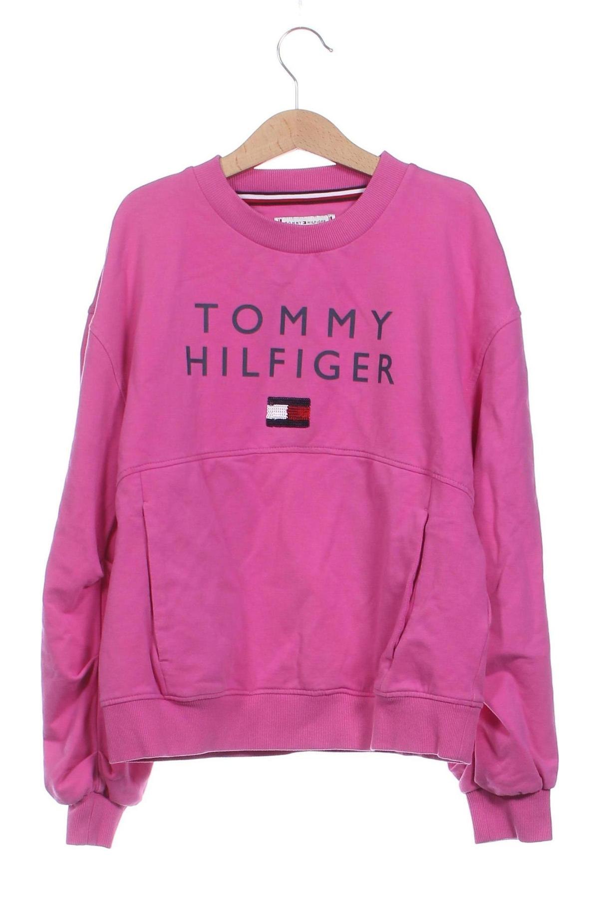 Dziecięca bluzka Tommy Hilfiger, Rozmiar 11-12y/ 152-158 cm, Kolor Różowy, Cena 168,16 zł