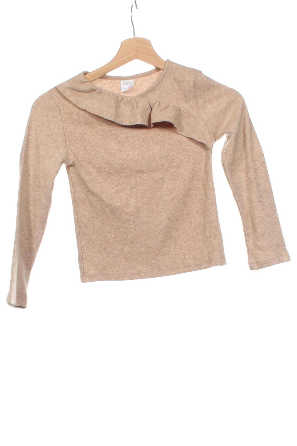 Kinder Shirt Zara, Größe 8-9y/ 134-140 cm, Farbe Beige, Preis 4,49 €