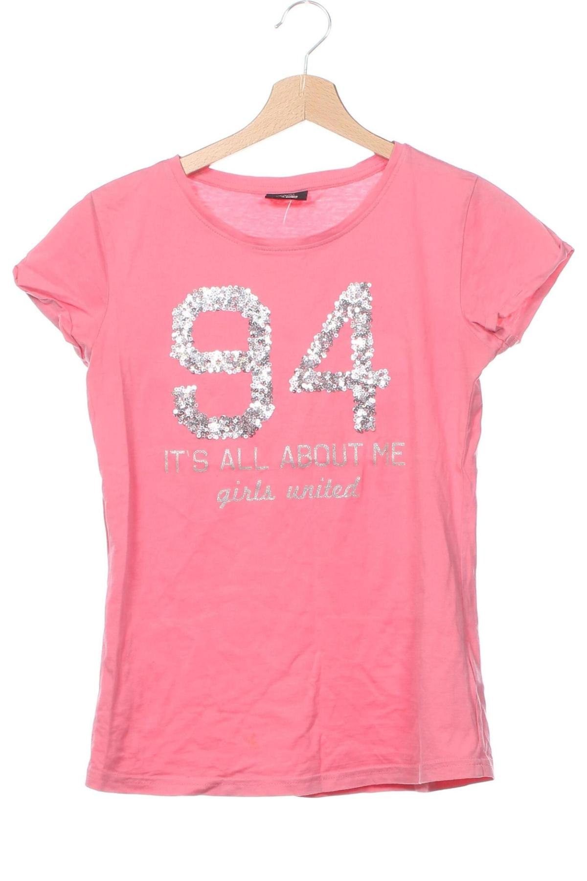 Kinder T-Shirt Page One, Größe 12-13y/ 158-164 cm, Farbe Rosa, Preis 3,99 €