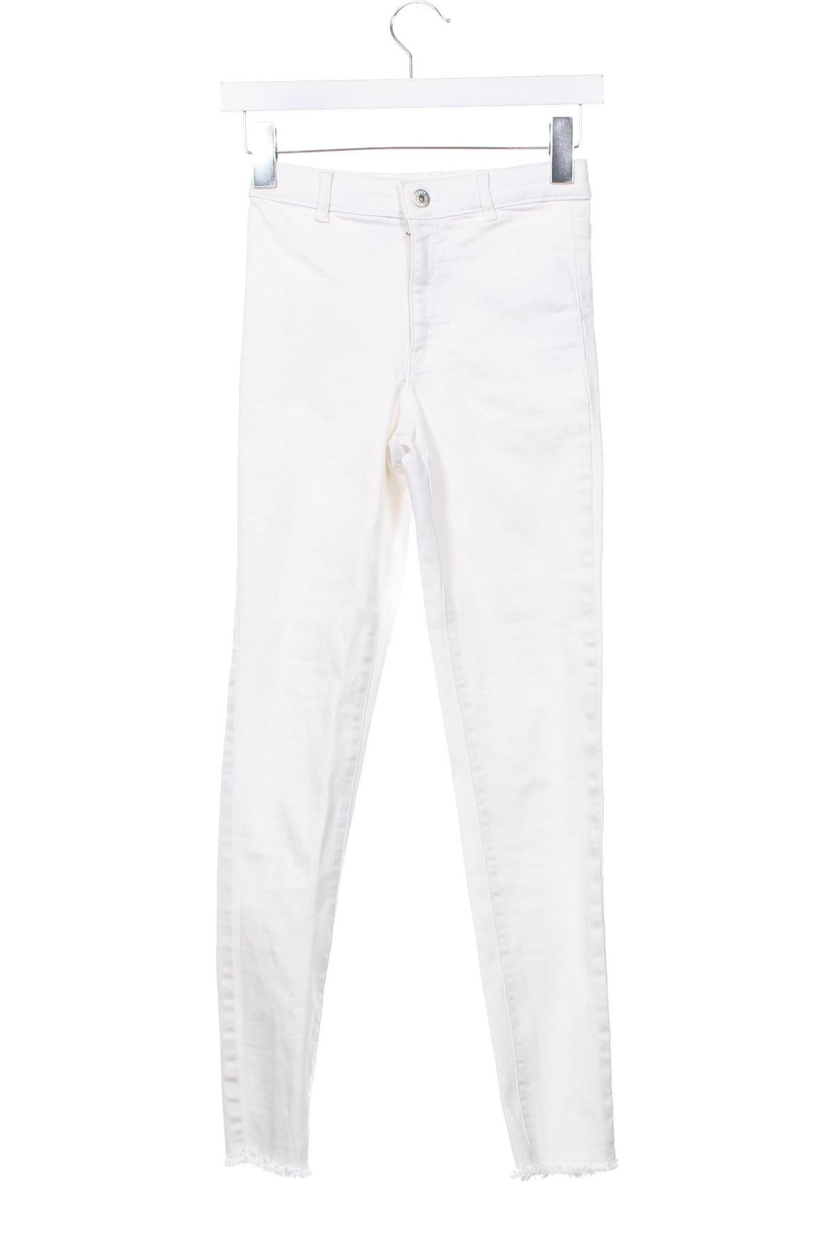 Kinderjeans Zara, Größe 12-13y/ 158-164 cm, Farbe Weiß, Preis 12,00 €