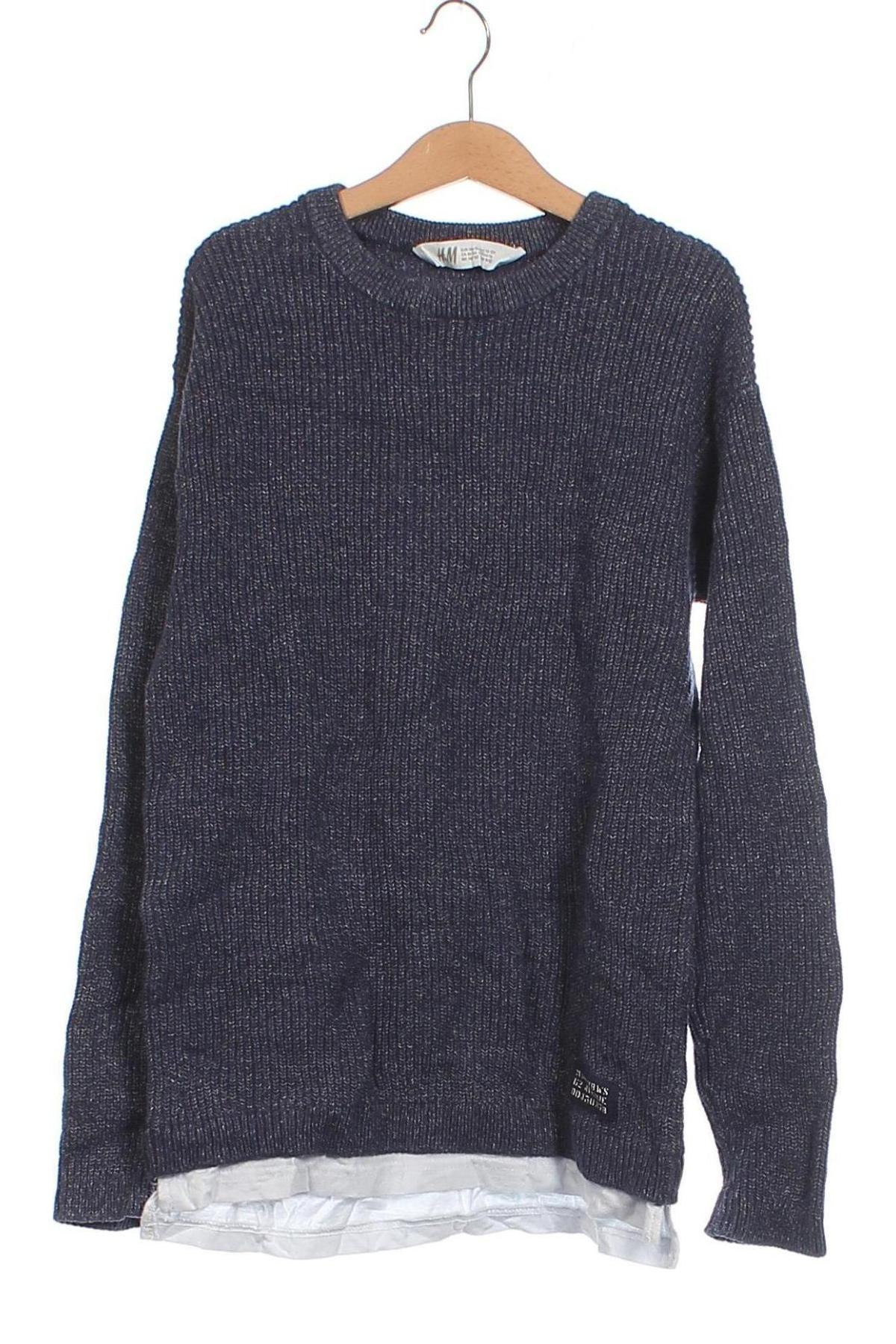 Dětský svetr  H&M, Velikost 10-11y/ 146-152 cm, Barva Modrá, Cena  279,00 Kč