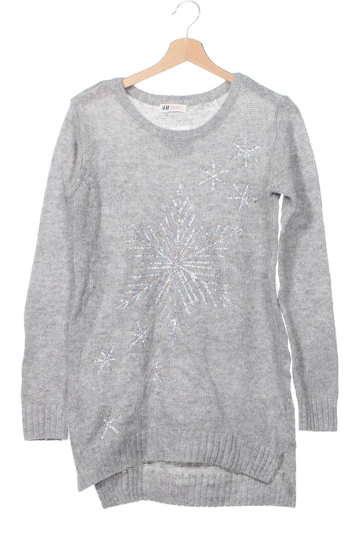 Kinderpullover H&M, Größe 14-15y/ 168-170 cm, Farbe Grau, Preis 5,99 €