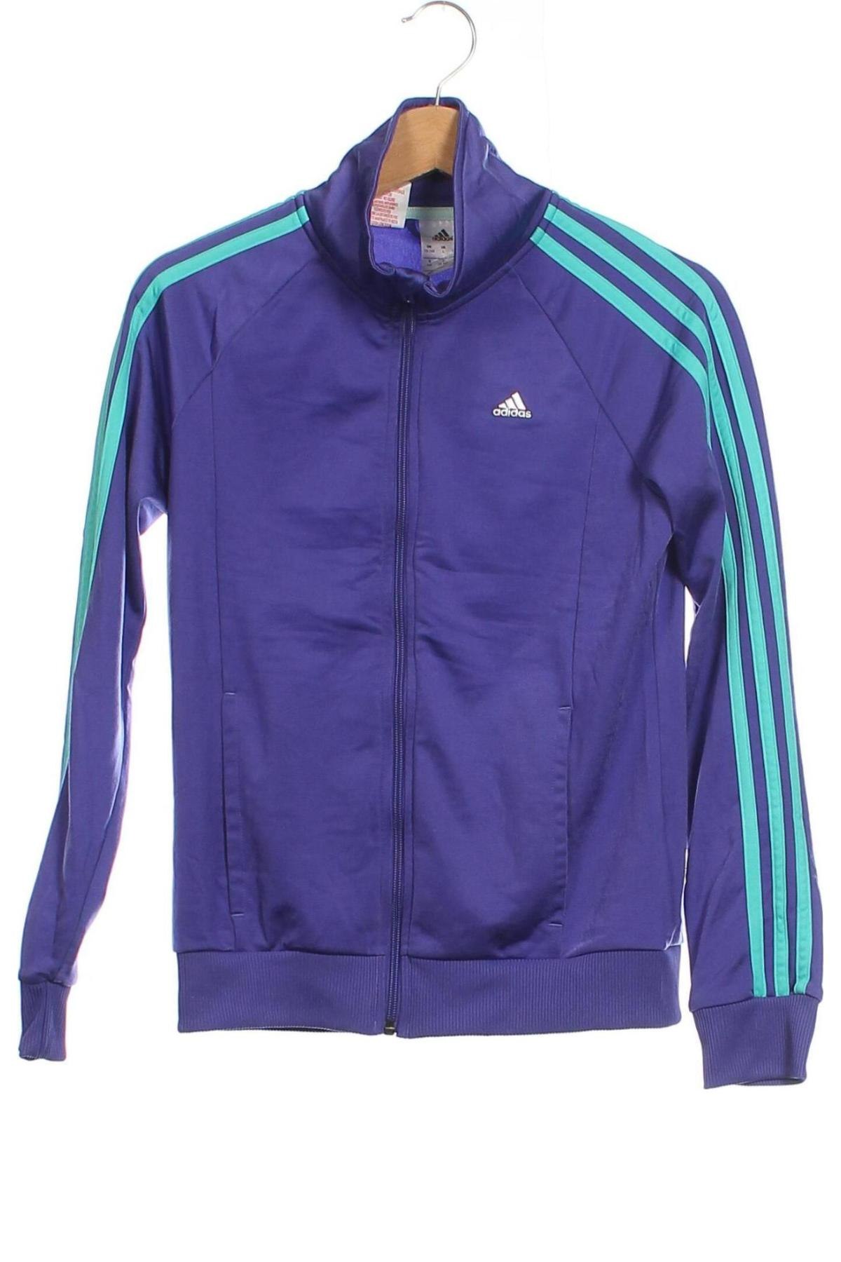 Dziecięca sportowa bluza Adidas, Rozmiar 12-13y/ 158-164 cm, Kolor Fioletowy, Cena 97,99 zł