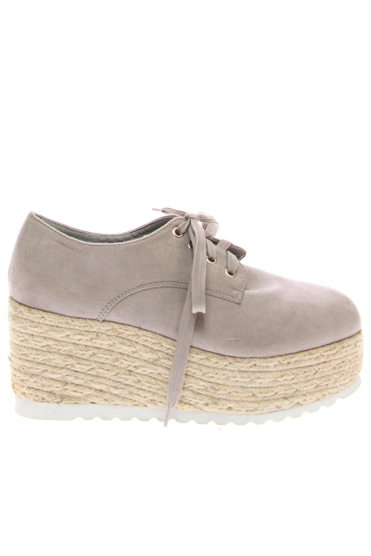 Espadrile Ideal Shoes, Mărime 39, Culoare Gri, Preț 78,99 Lei