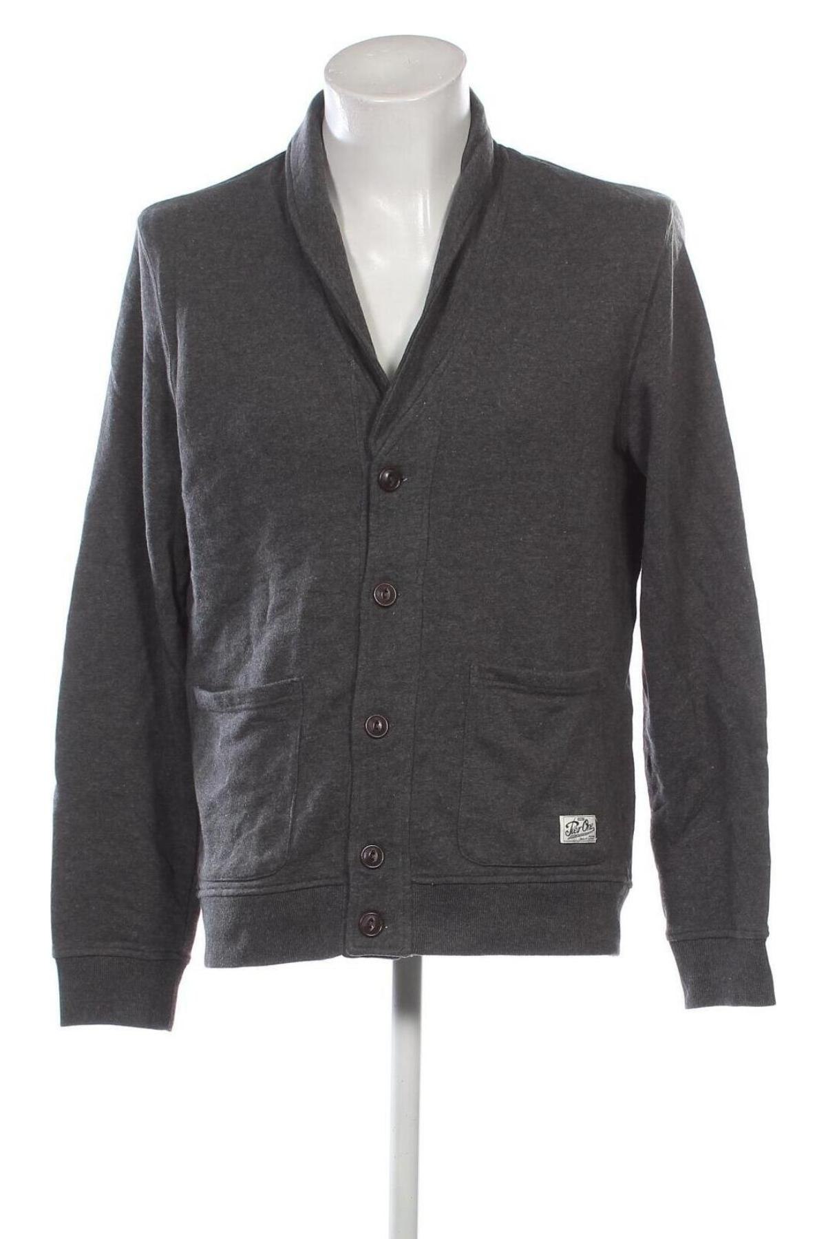 Herren Strickjacke Pier One, Größe XL, Farbe Grau, Preis 13,99 €