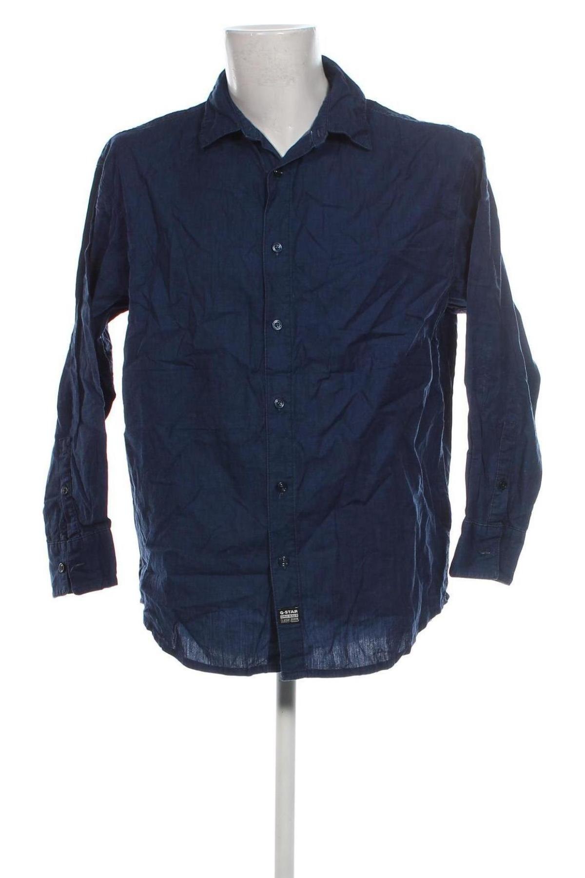 Herrenhemd G-Star Raw, Größe L, Farbe Blau, Preis 41,99 €