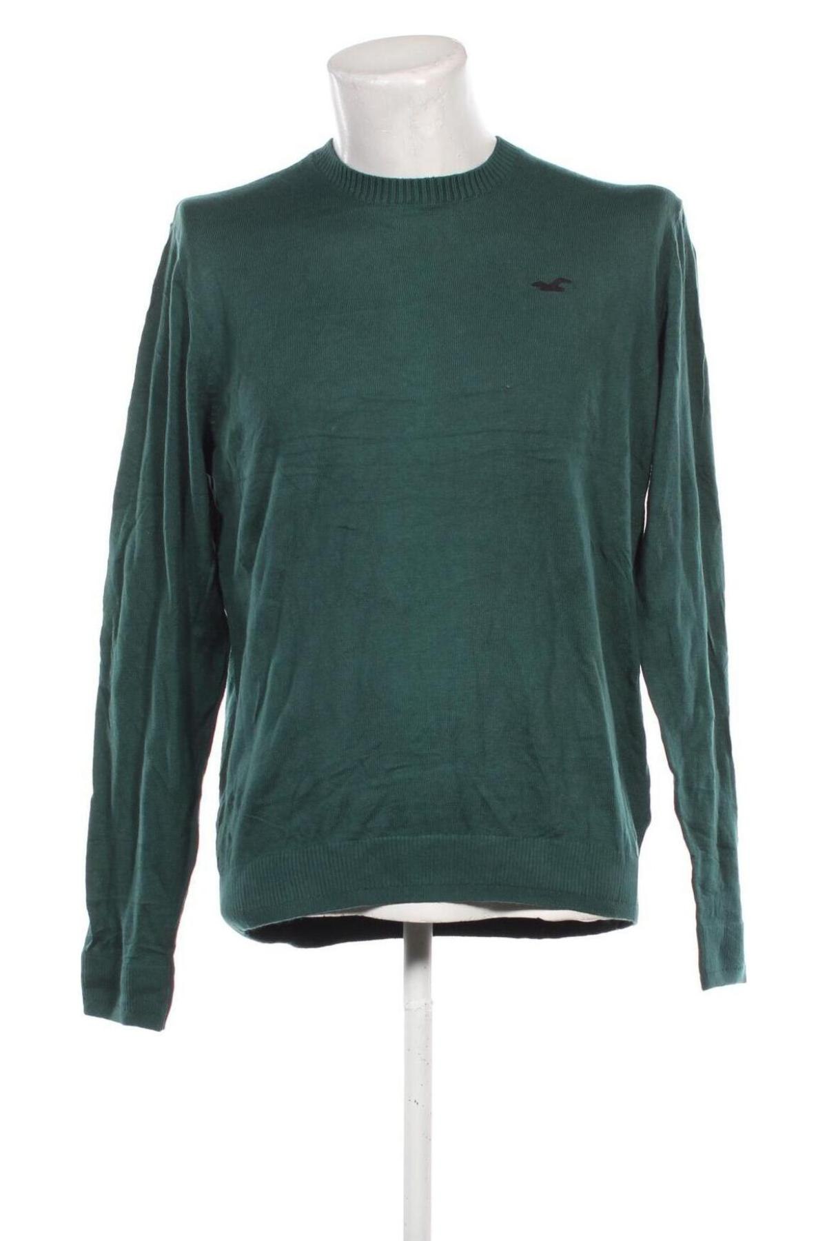 Męski sweter Hollister, Rozmiar XL, Kolor Zielony, Cena 153,99 zł