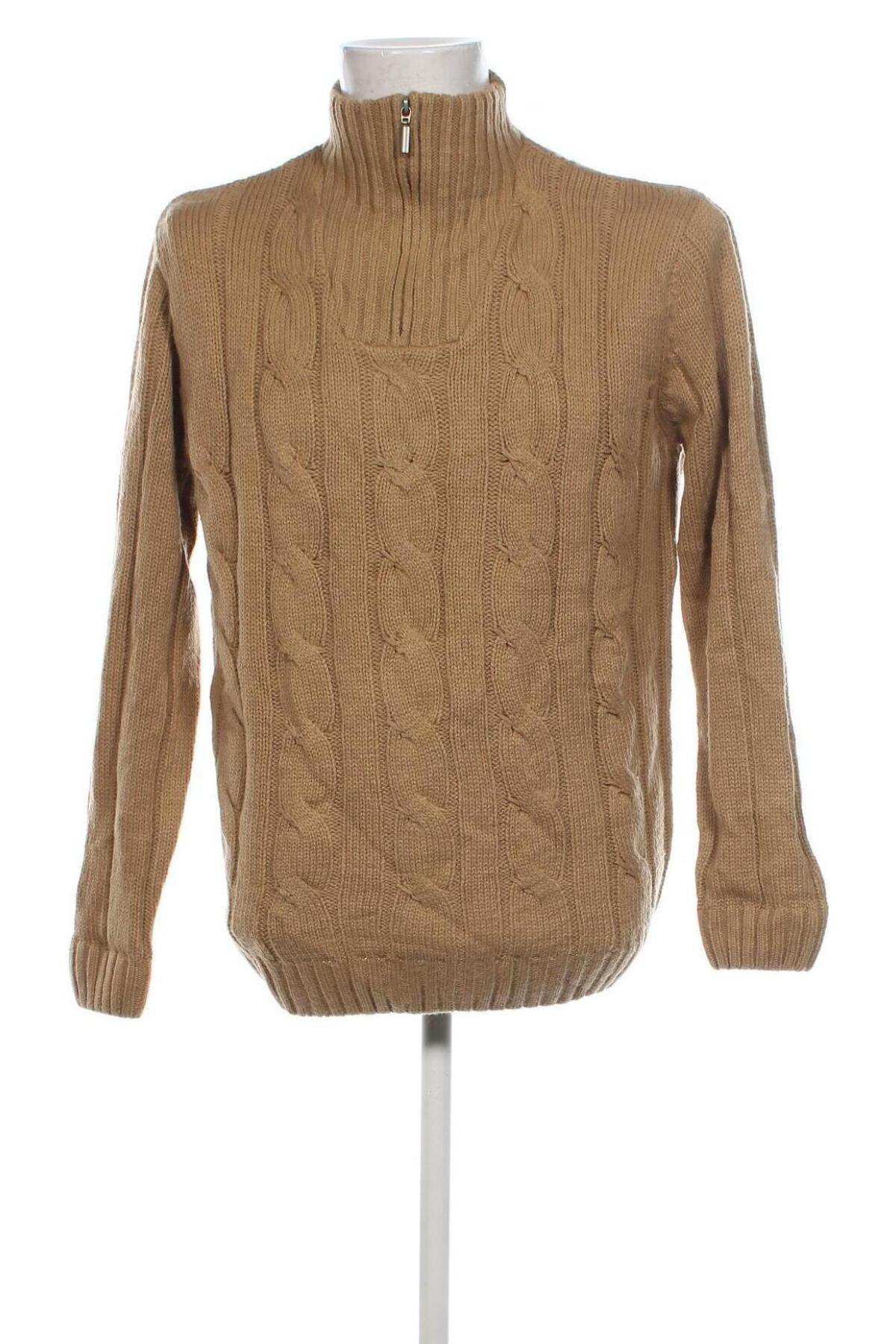 Herrenpullover Mauro Ferrini, Größe L, Farbe Beige, Preis 24,99 €