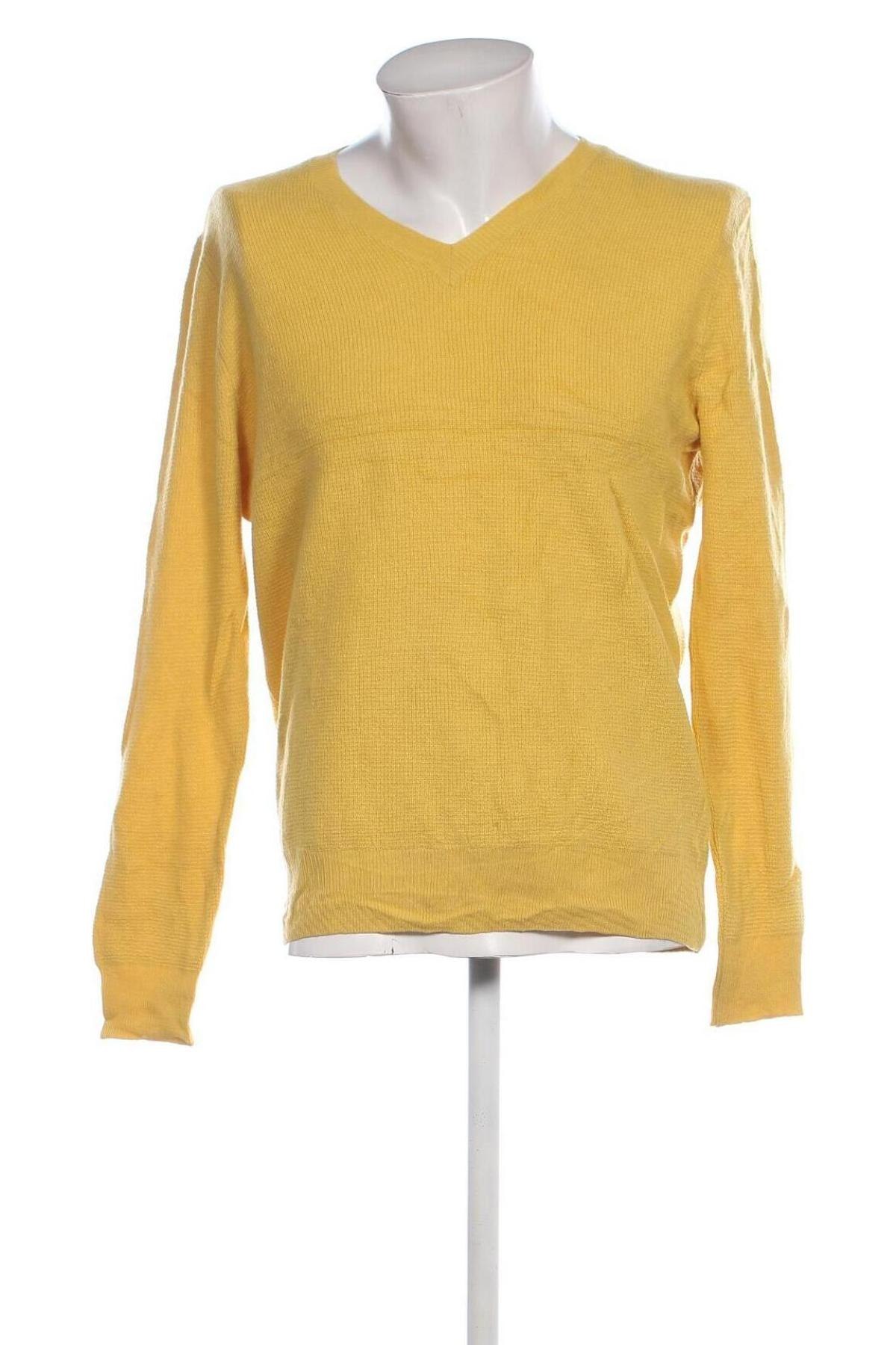 Herrenpullover Mey & Edlich, Größe L, Farbe Gelb, Preis 43,49 €