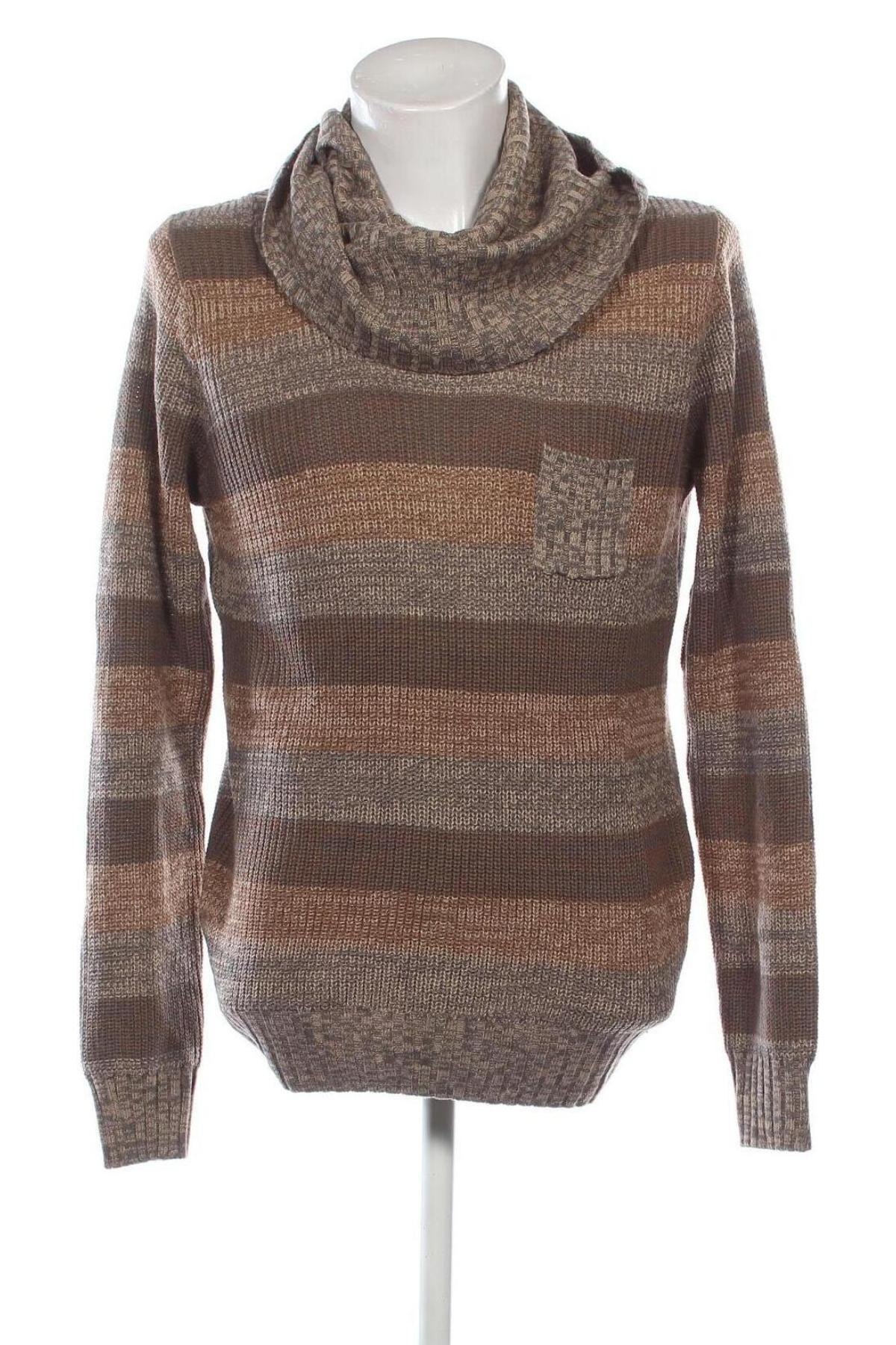 Herrenpullover Piazza Italia, Größe L, Farbe Beige, Preis 24,99 €