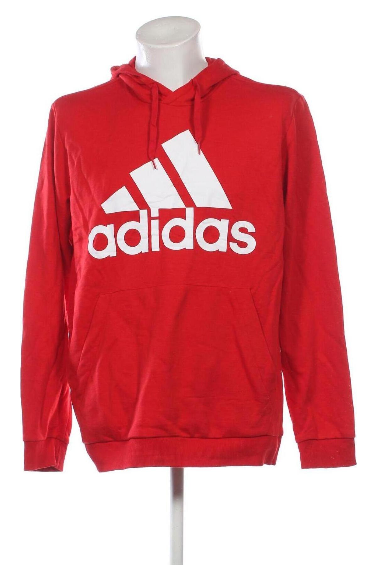 Ανδρικό φούτερ Adidas, Μέγεθος XL, Χρώμα Κόκκινο, Τιμή 31,49 €