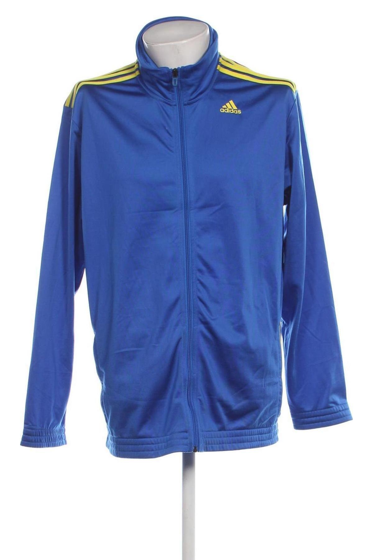 Herren Sweatshirt Adidas, Größe L, Farbe Blau, Preis 34,99 €