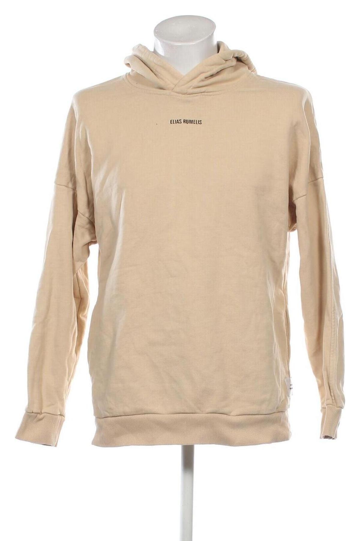 Herren Sweatshirt Elias Rumelis, Größe S, Farbe Beige, Preis 51,99 €