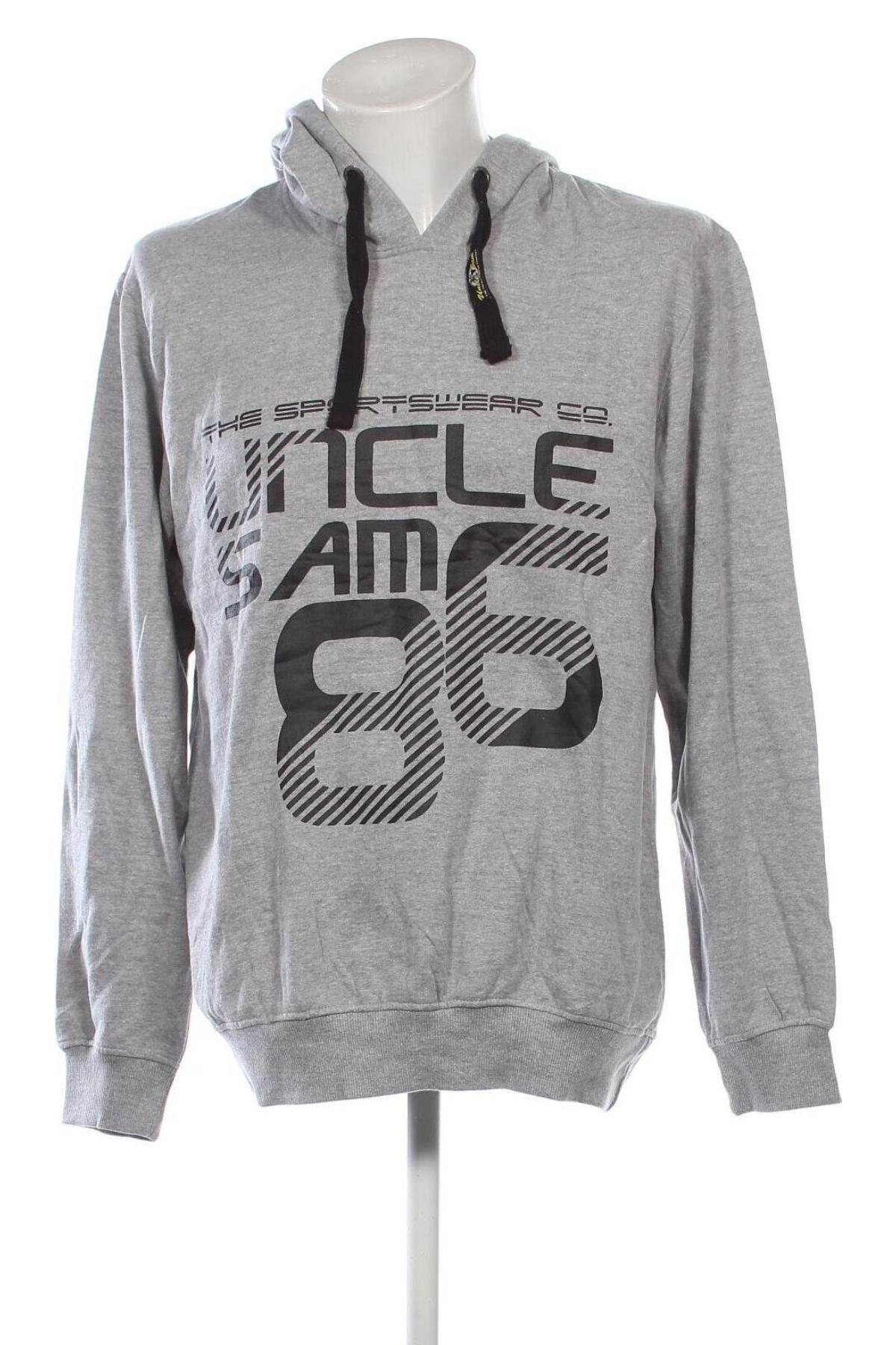 Herren Sweatshirt Uncle Sam, Größe L, Farbe Grau, Preis € 27,49